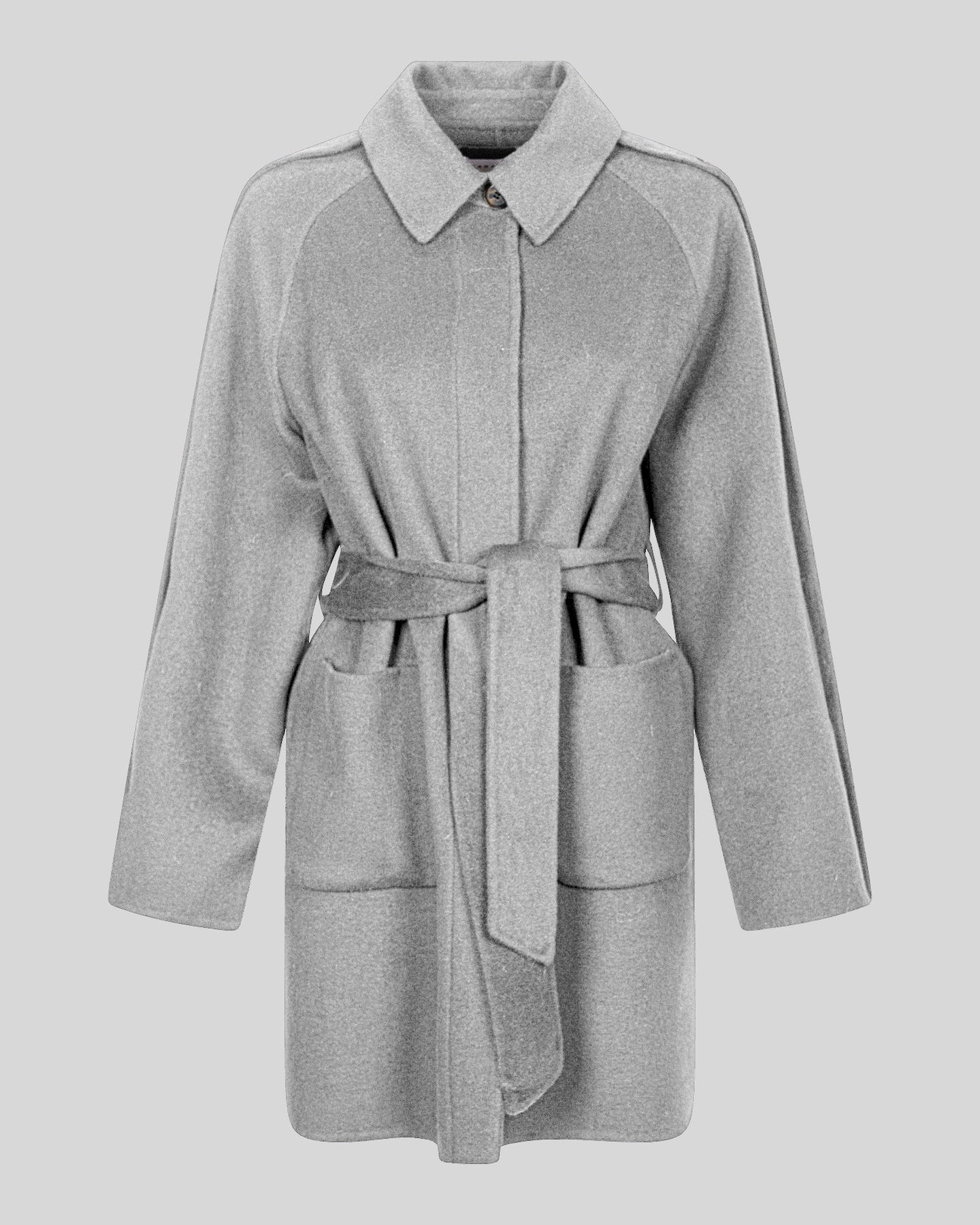 Cappotto corto con cintura
