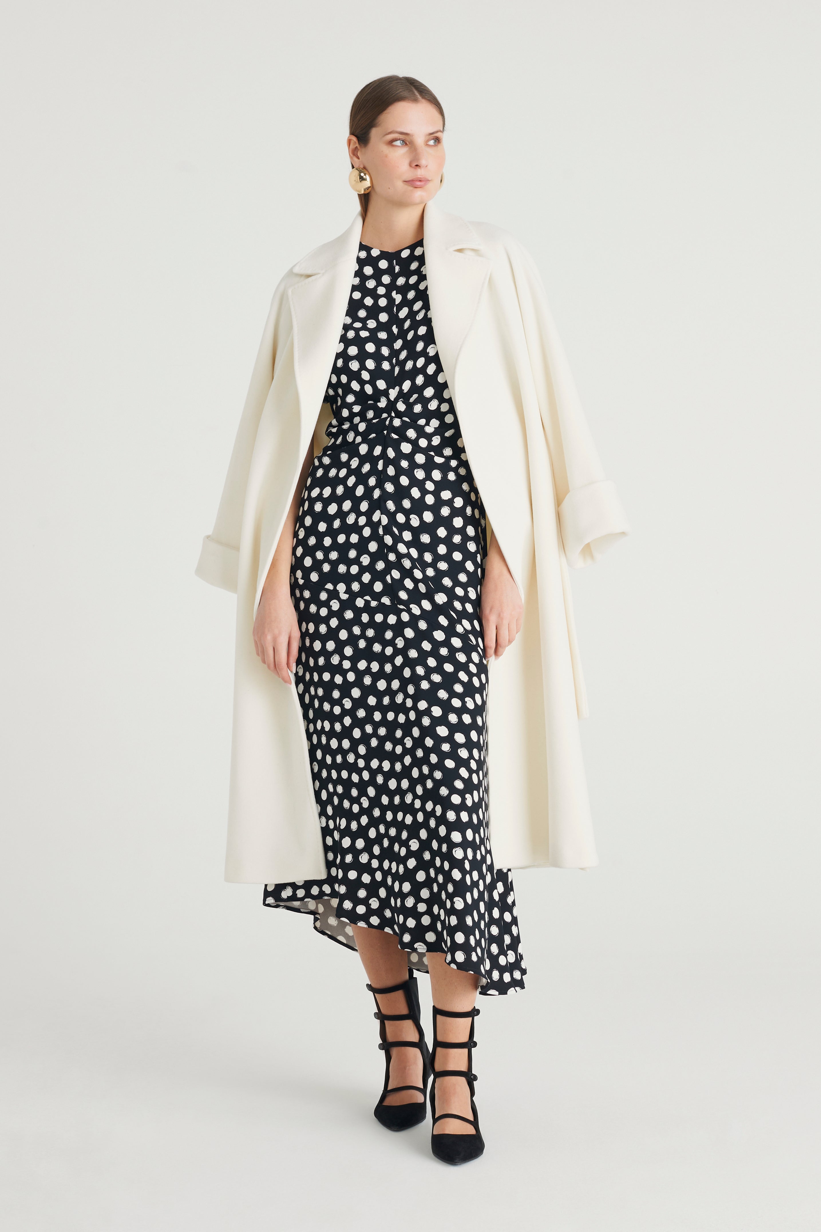 Cappotto con cintura