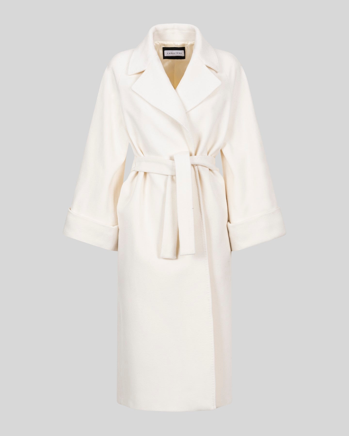 Cappotto con cintura