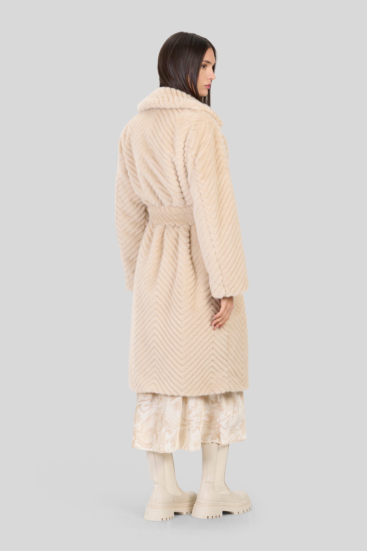 Cappotto in pelliccia sintetica