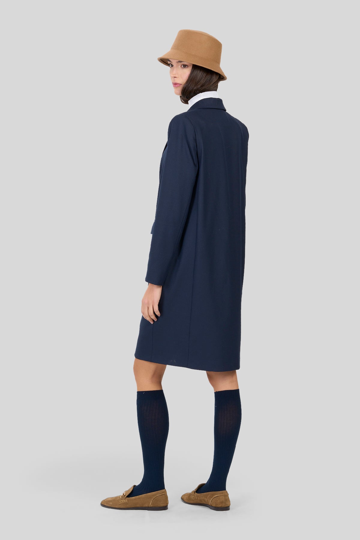 Giacca lunga in twill