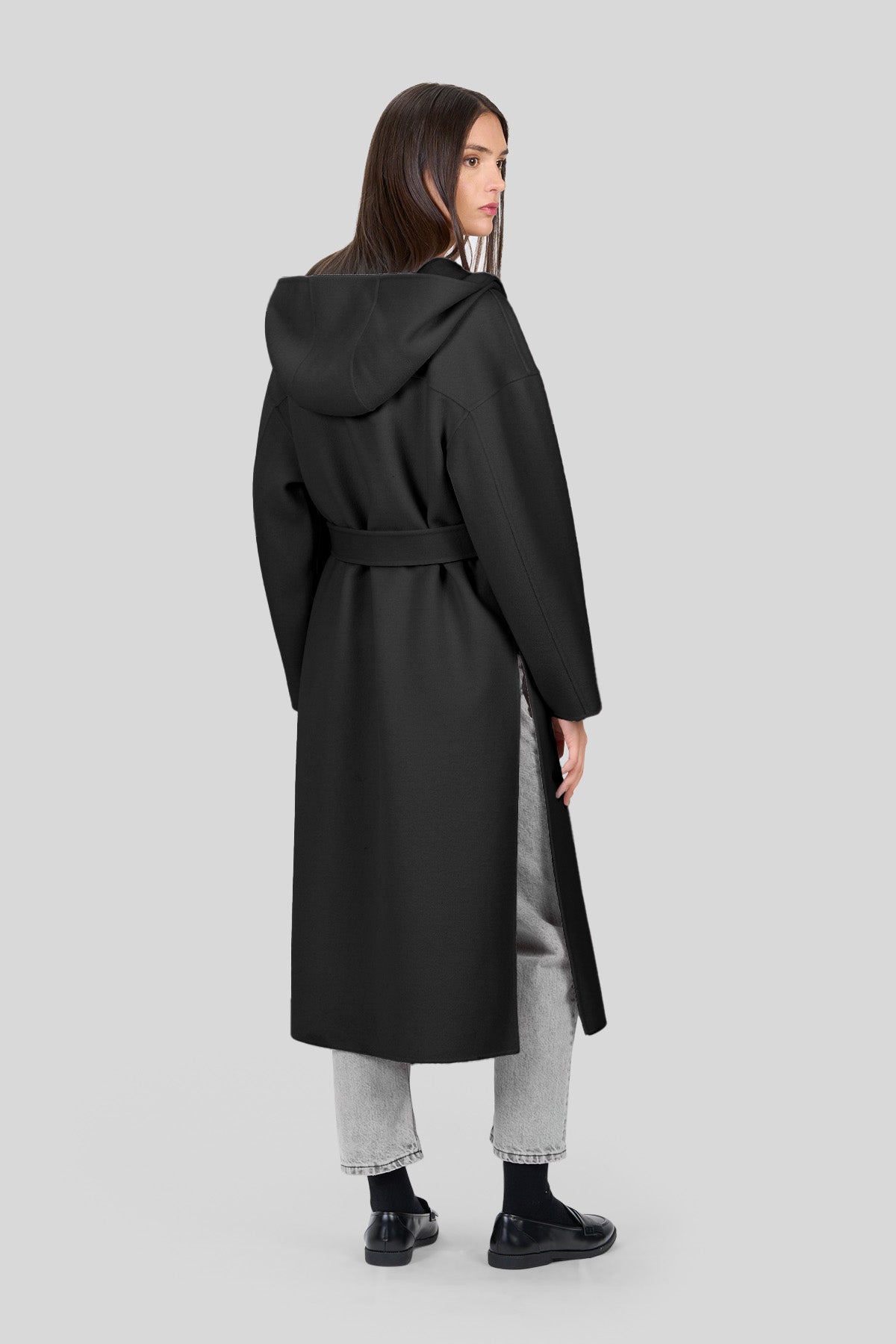 Cappotto lungo in double