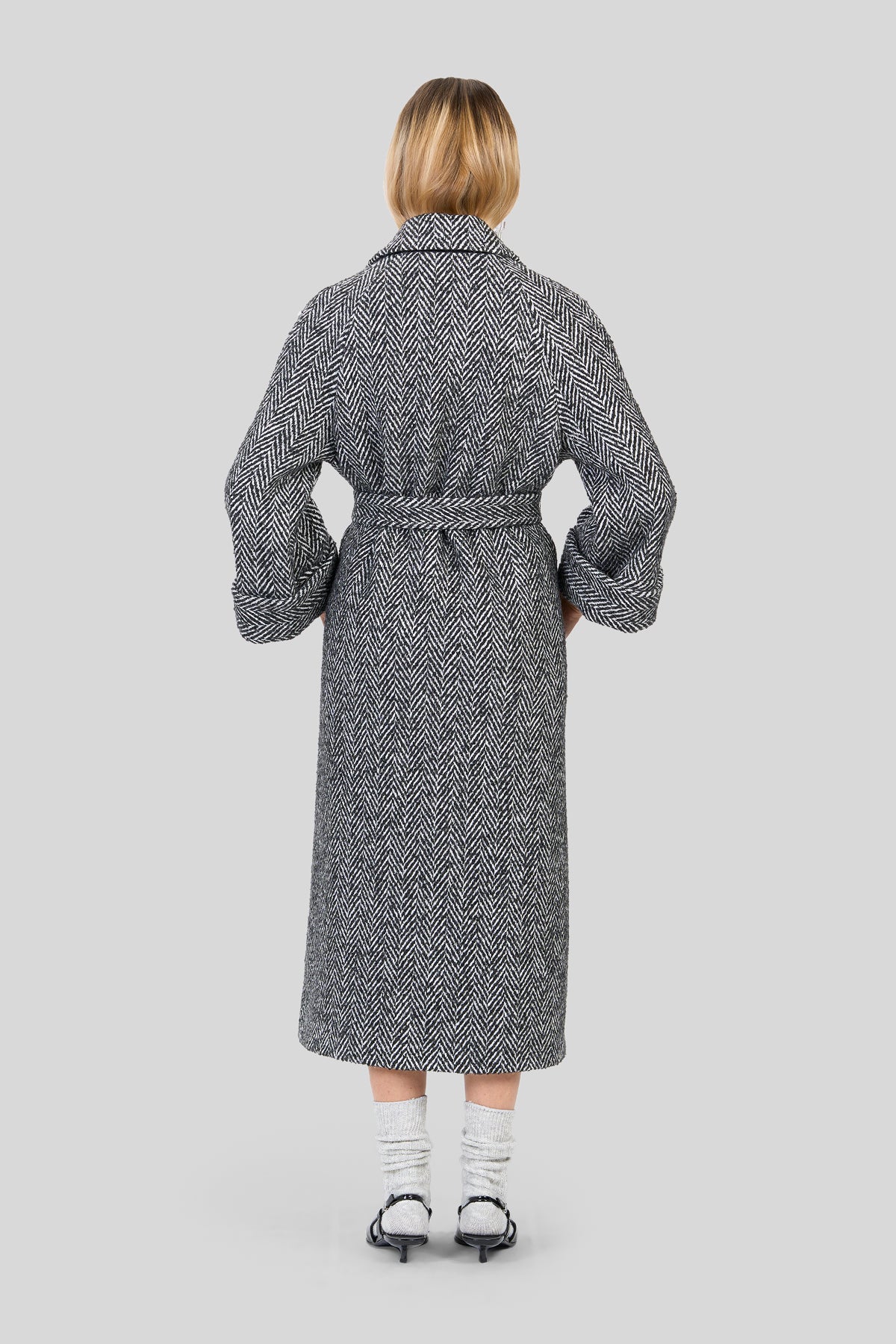 Cappotto in resca bicolore