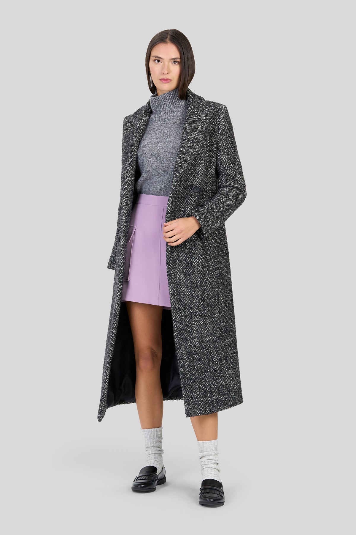 Cappotto lungo doppiopetto