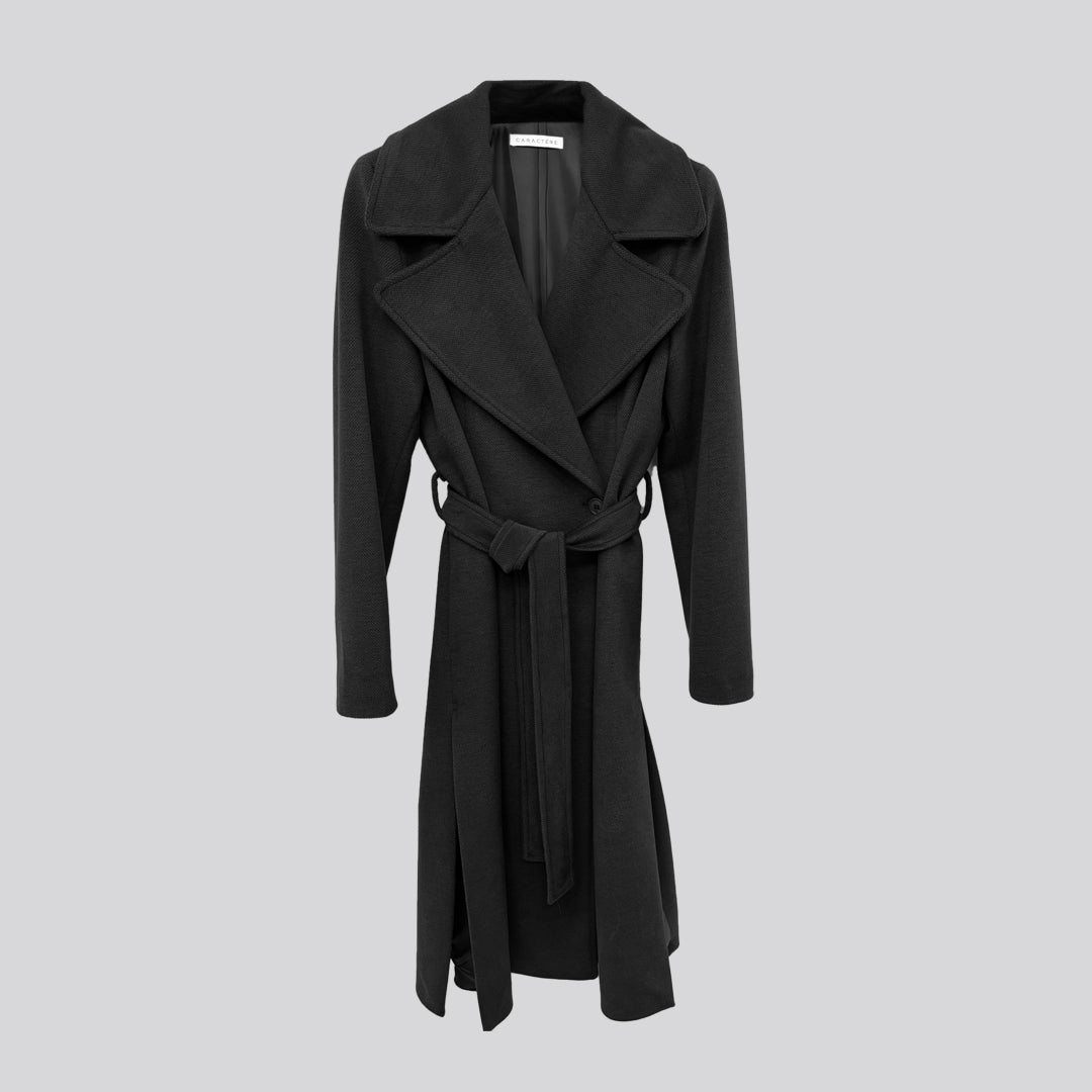 Cappotto lungo con cintura