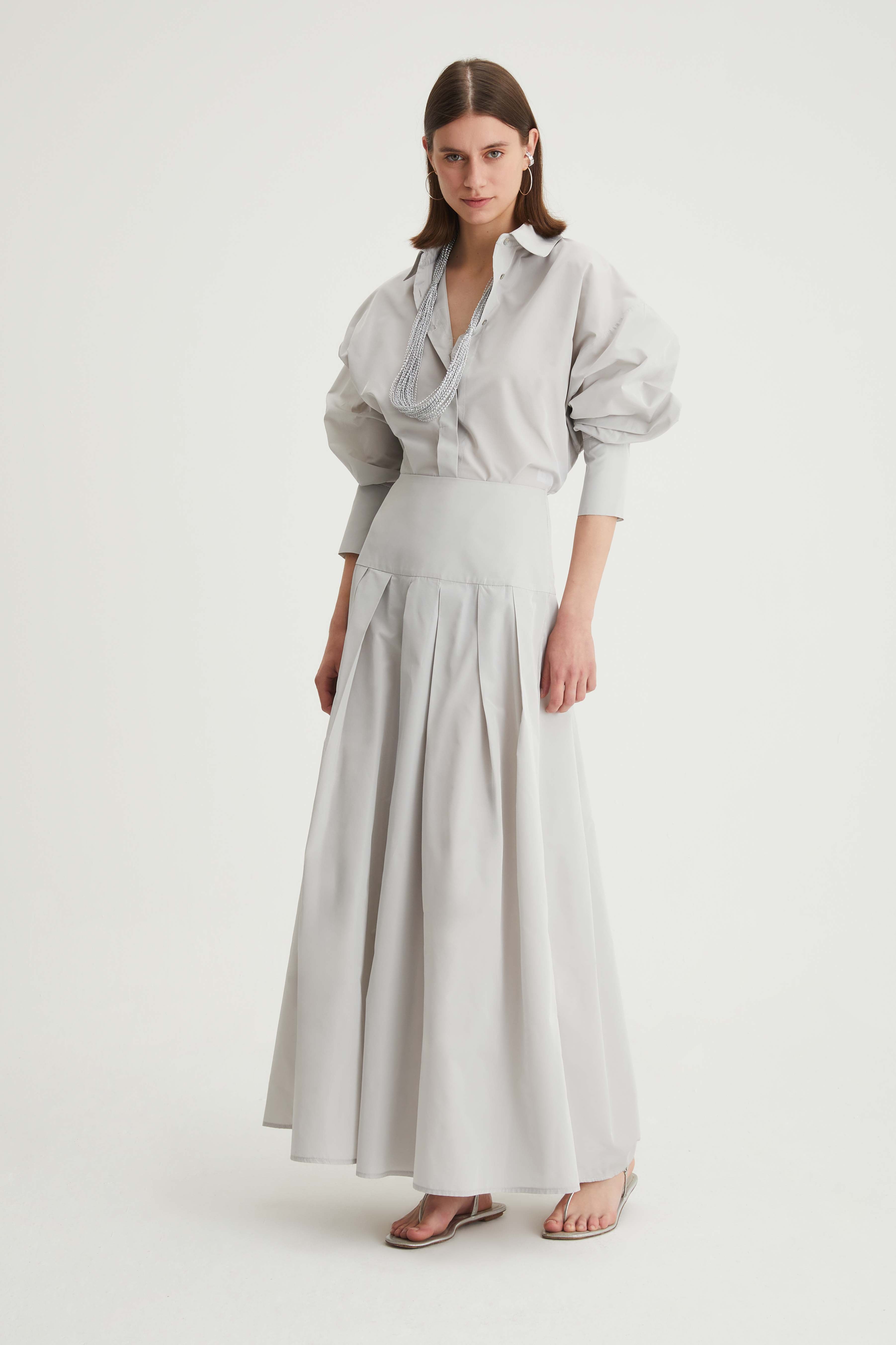 Long wide skirt