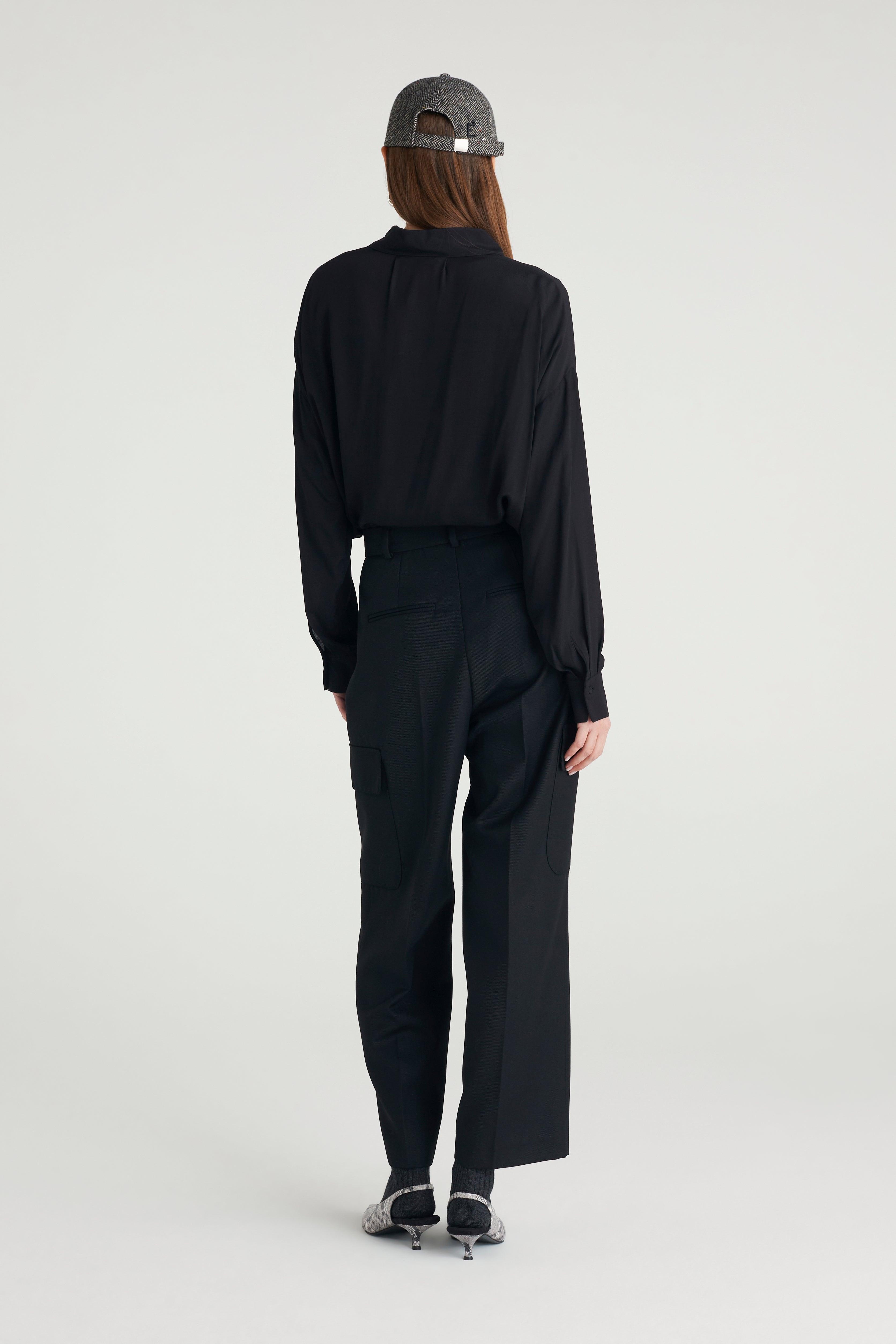 Blusa in crepe de chine