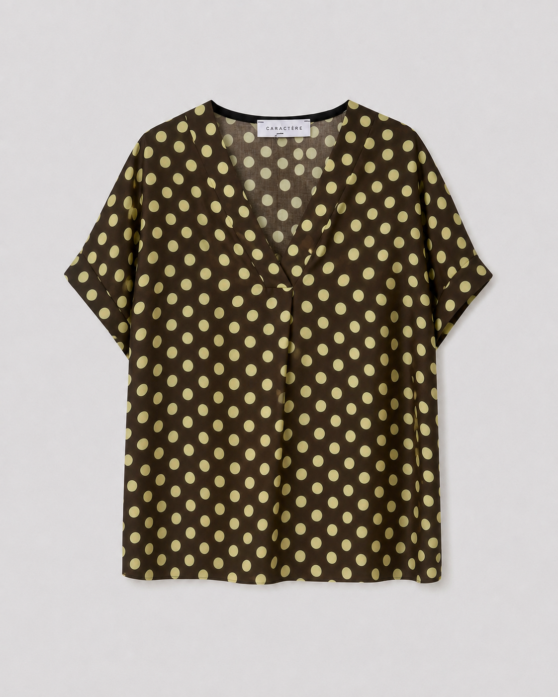 Blusa Kimono Scollo a V in Cotone