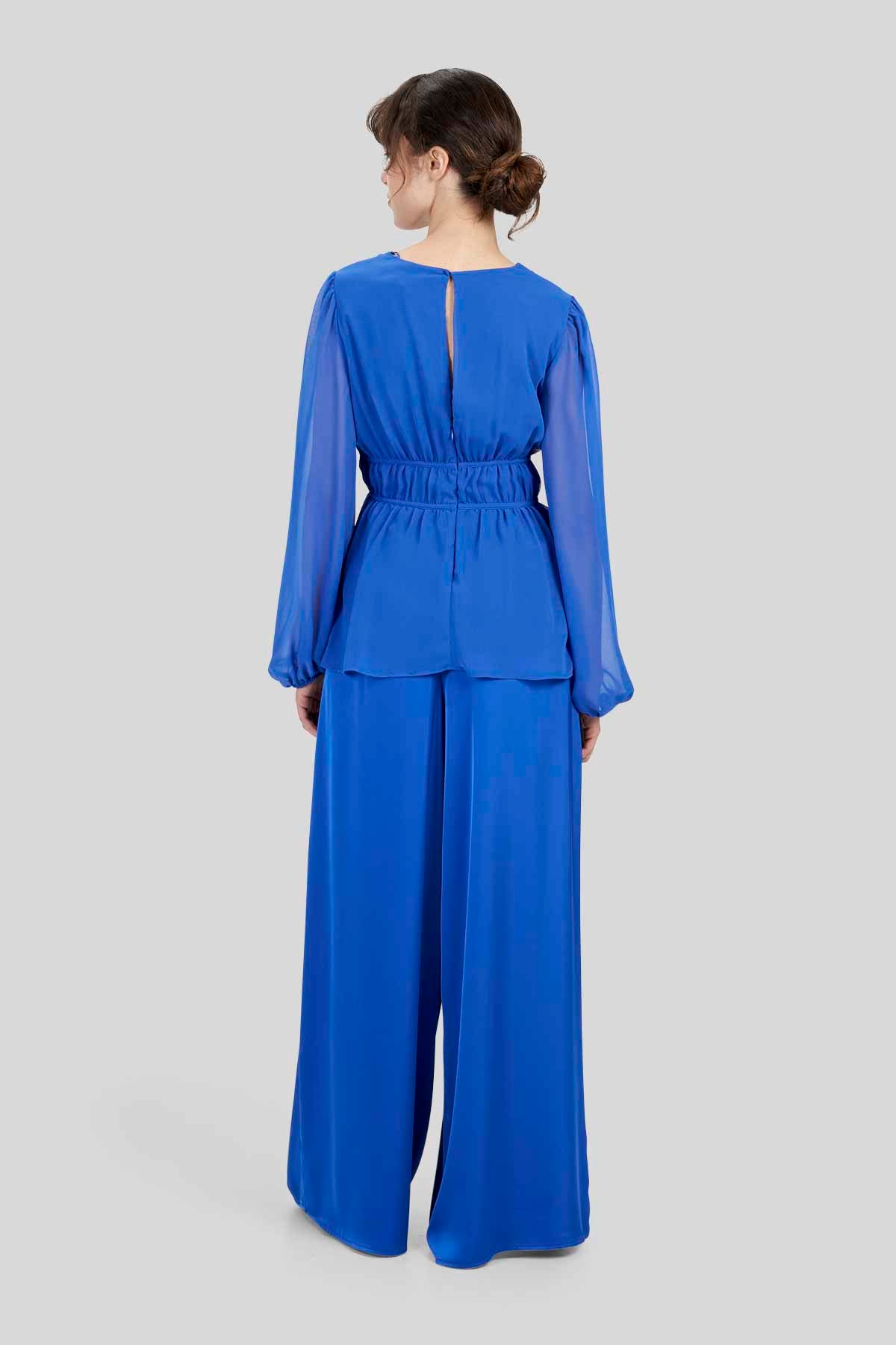 Blusa in Georgette con Scollo a V