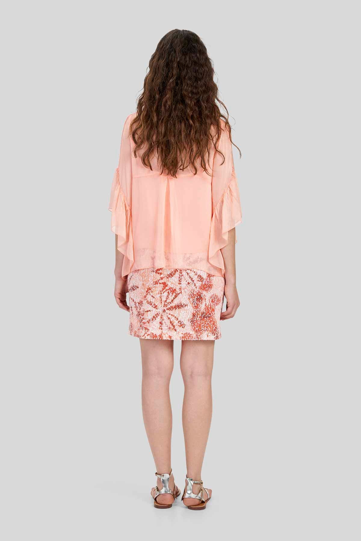 Blusa in Chiffon Misto Seta