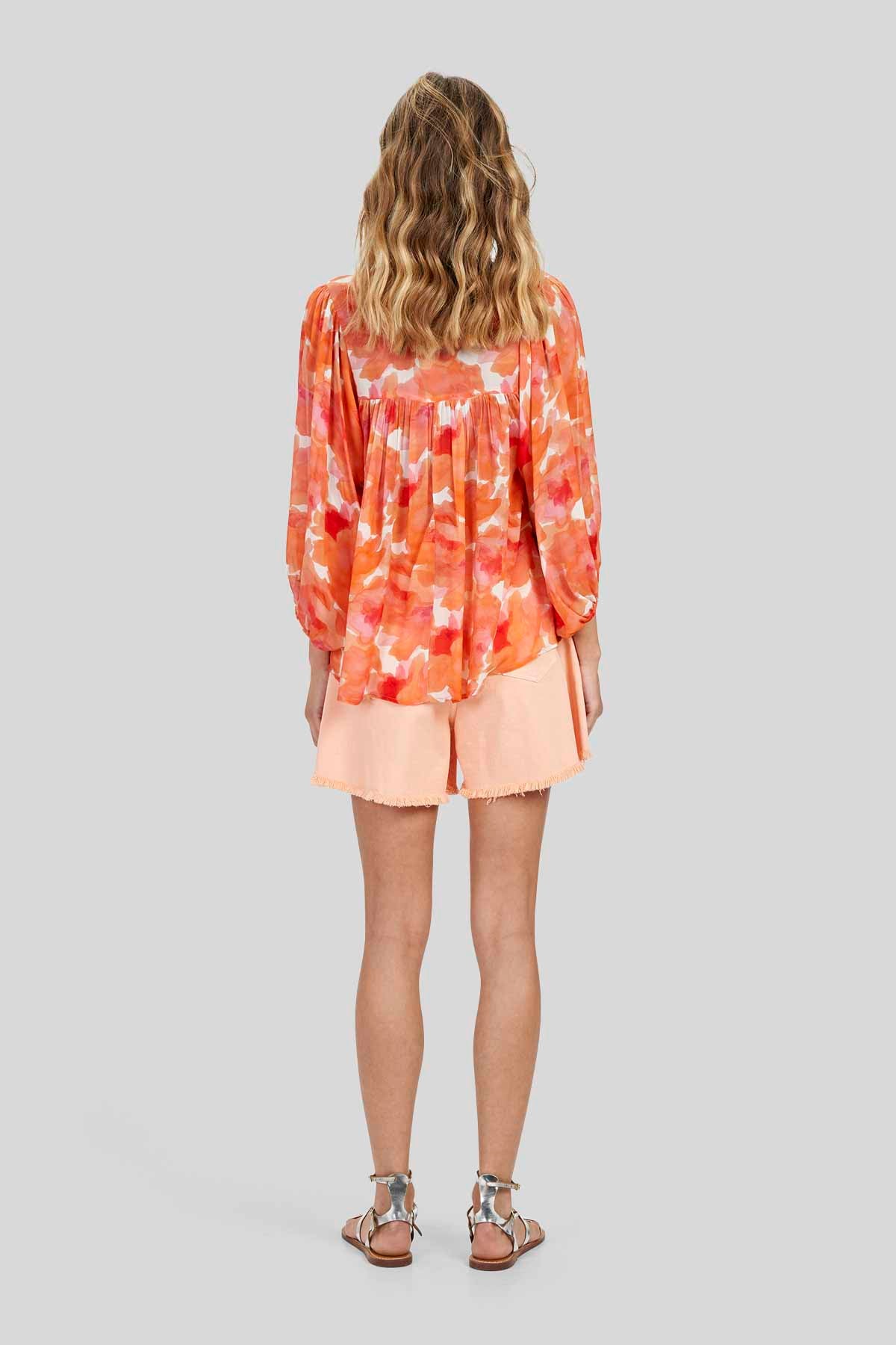 Blusa in Georgette a Fantasia