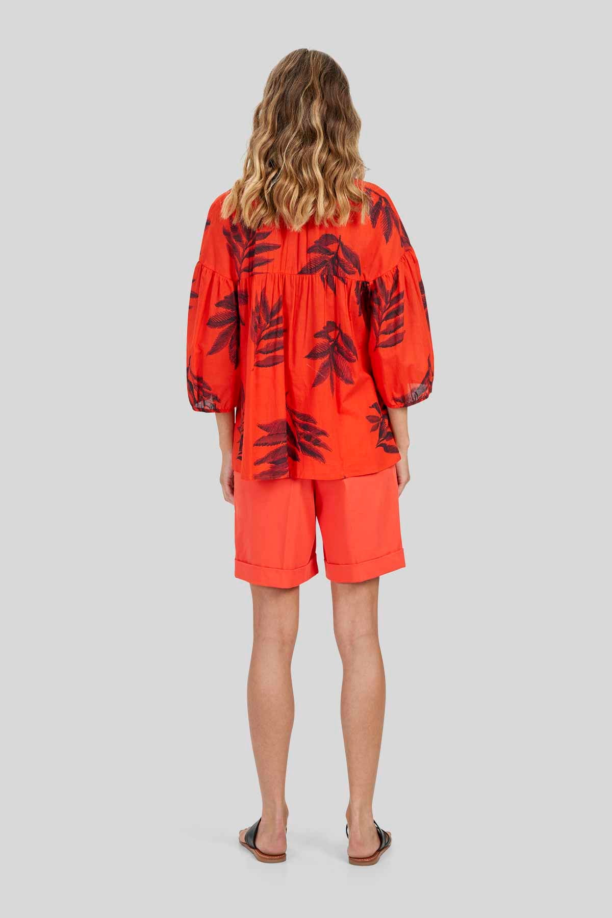 Blusa in Voile di Cotone