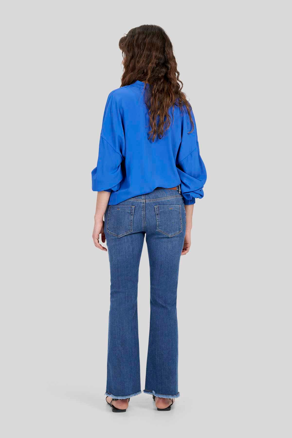 Blusa in Crepe de Chine