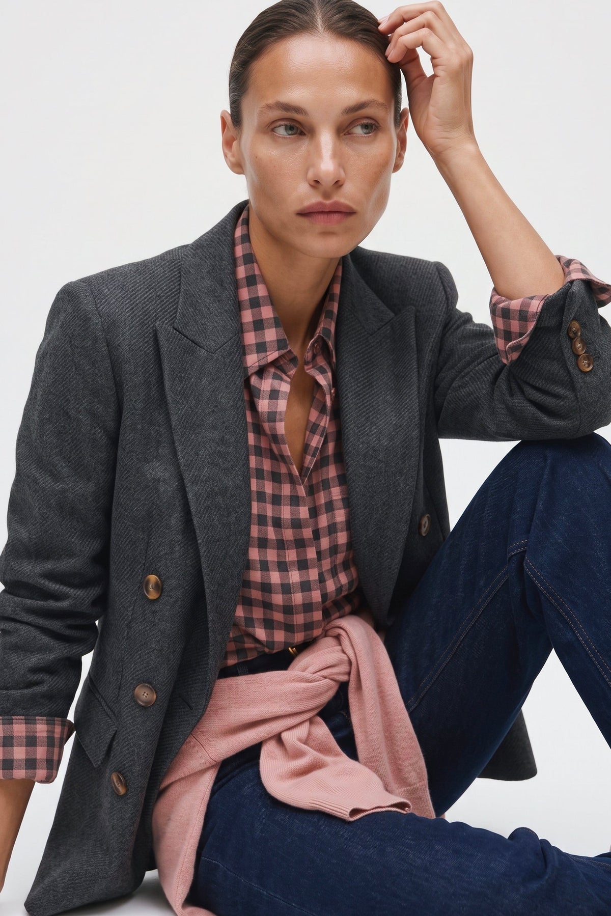 Camicia Check Oversize Con Taschino