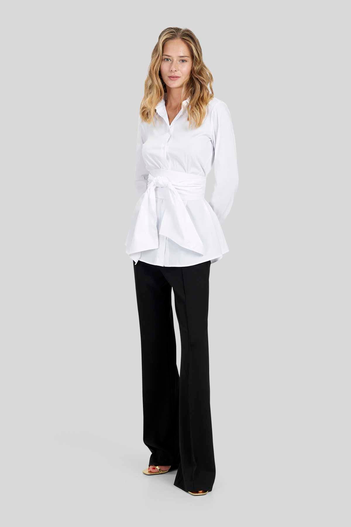 Camicia in Popeline Stretch
