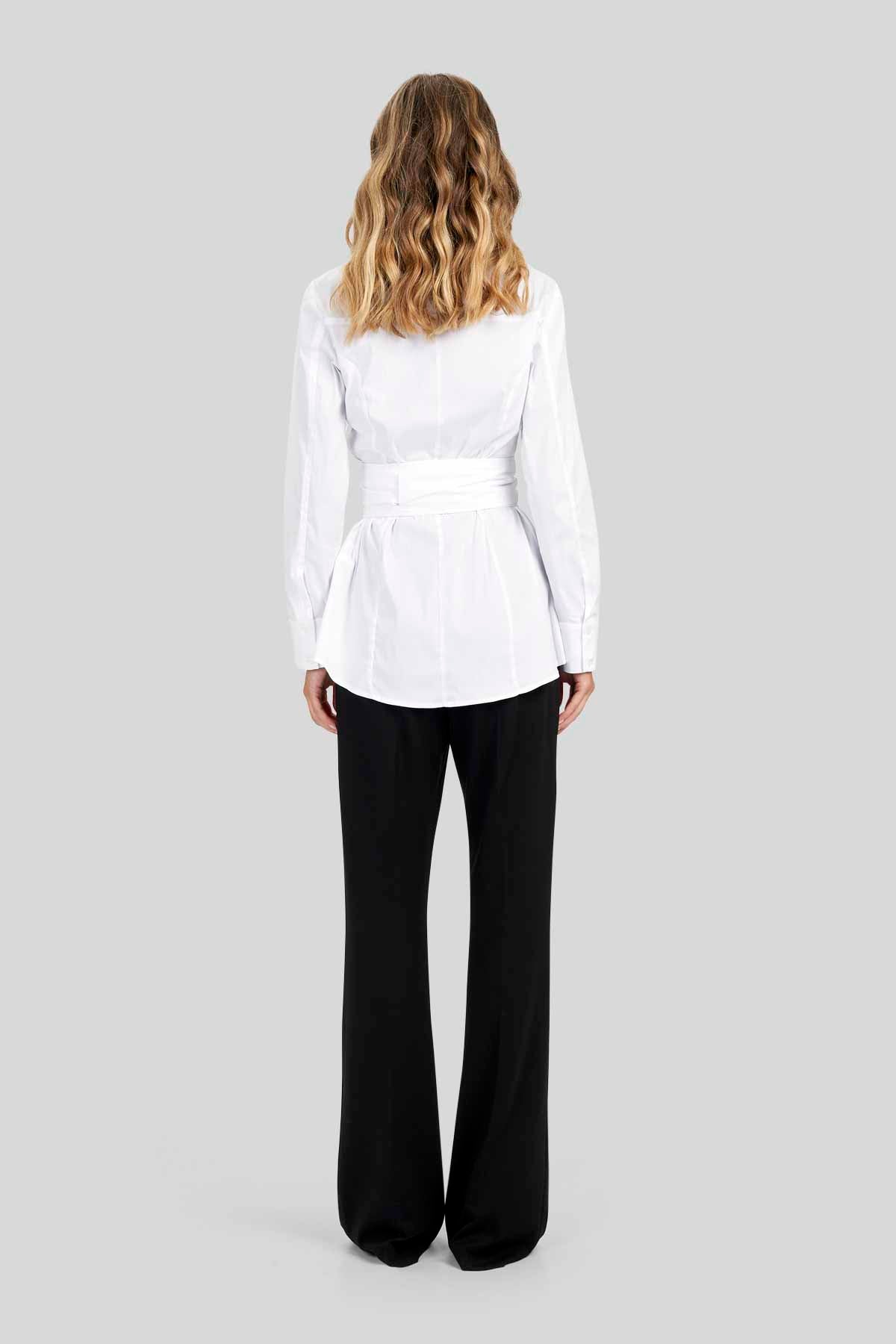 Camicia in Popeline Stretch