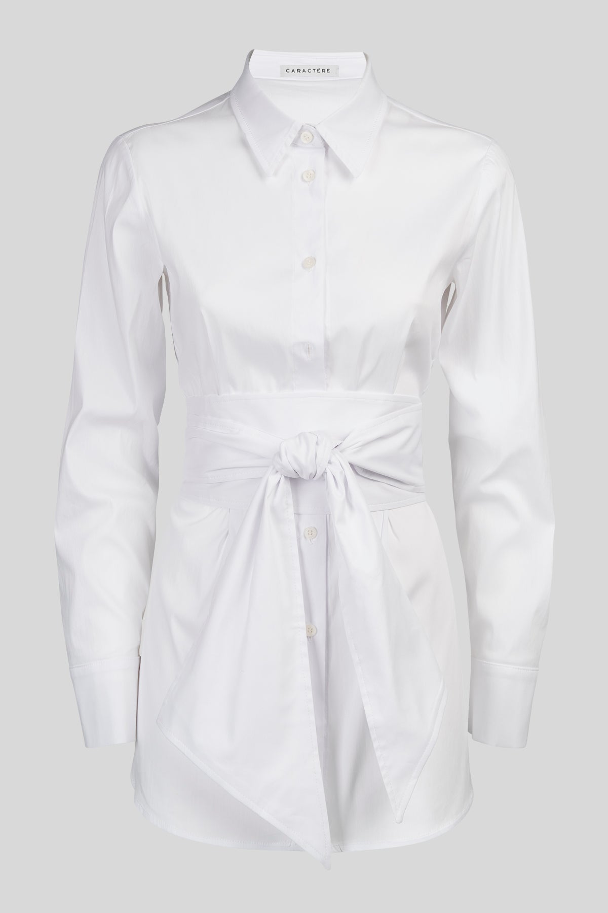 Camicia in Popeline Stretch