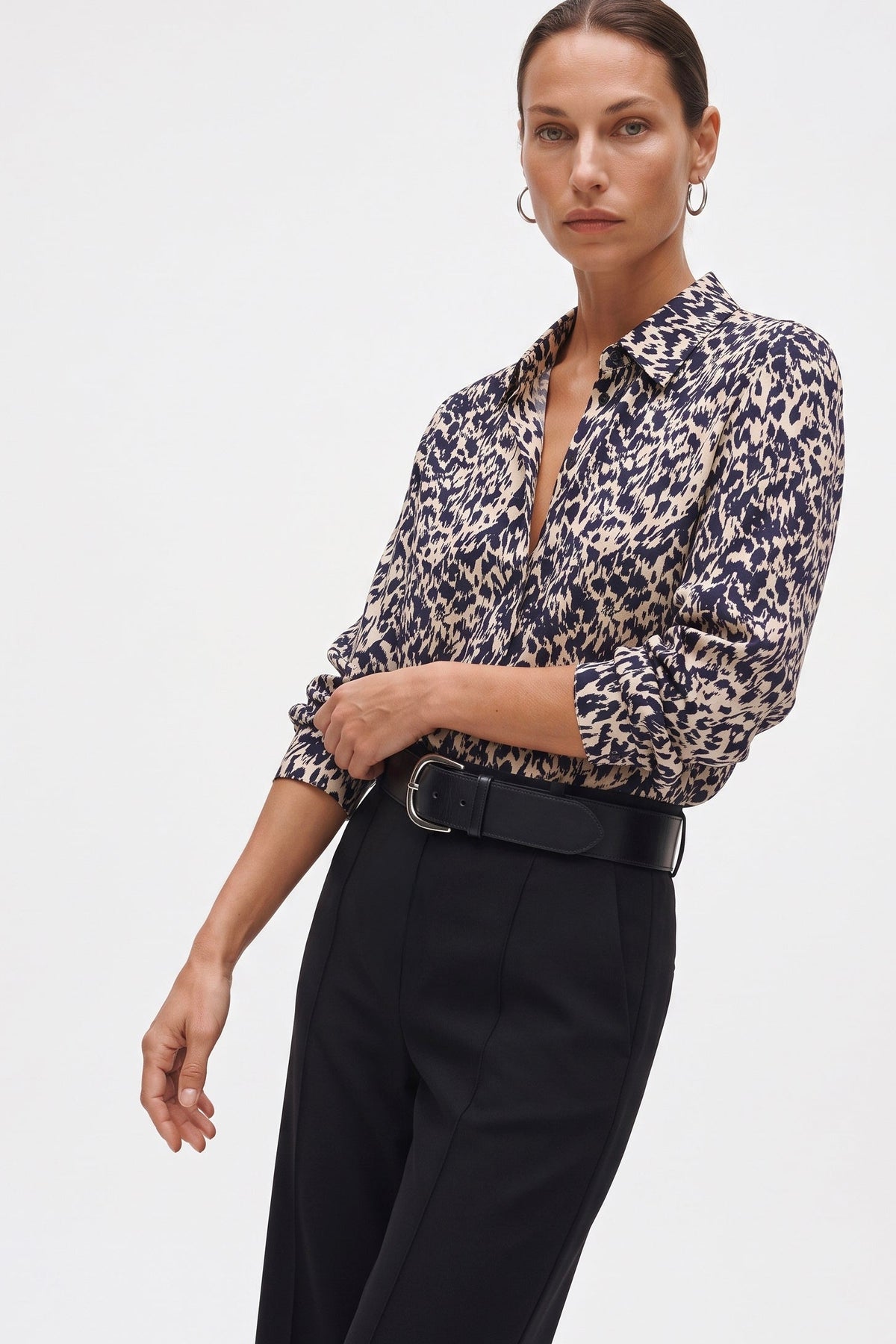 Camicia Donna Elegante in Simil Seta