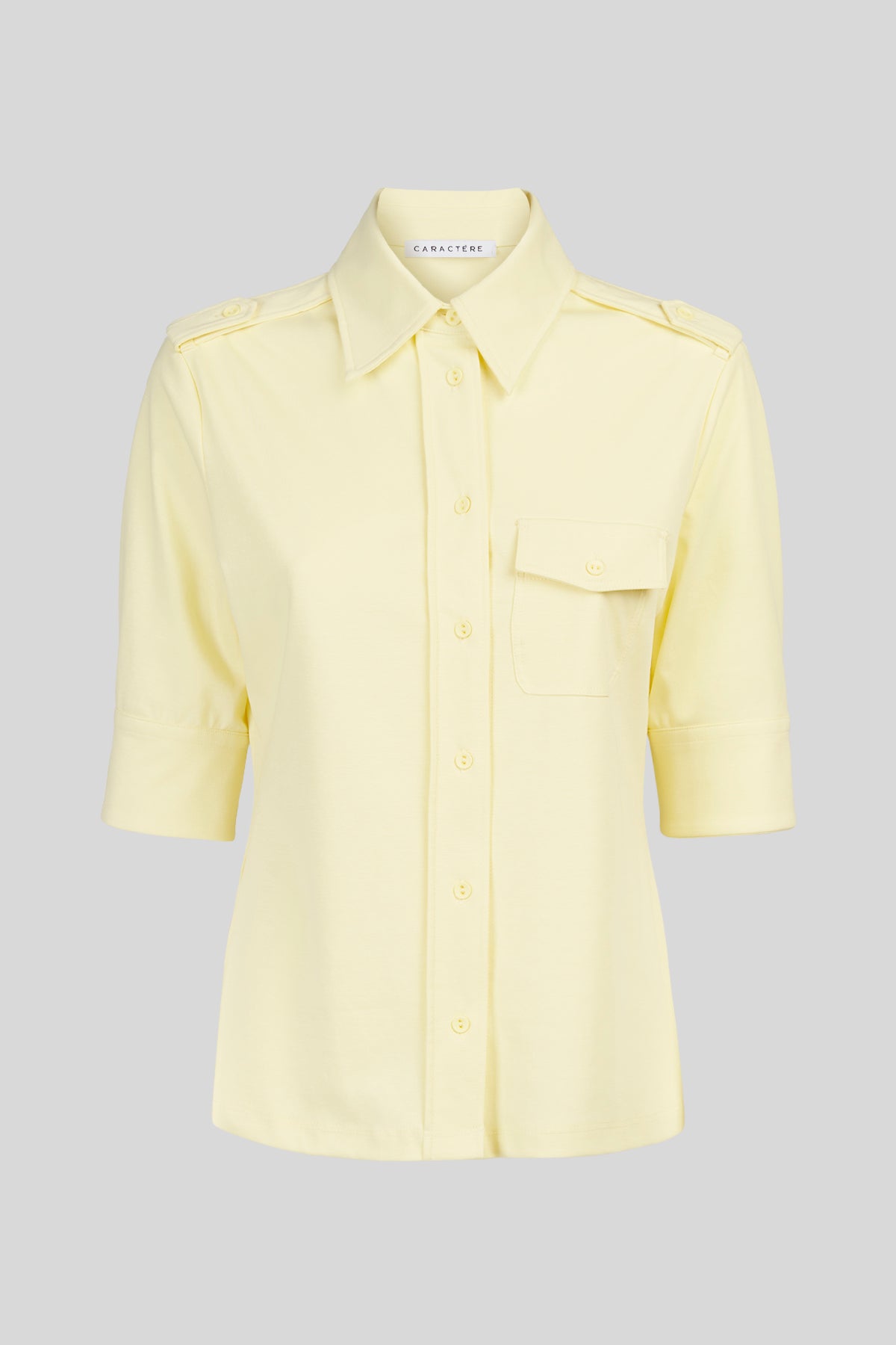 Camicia in Jersey di Cotone Compatto