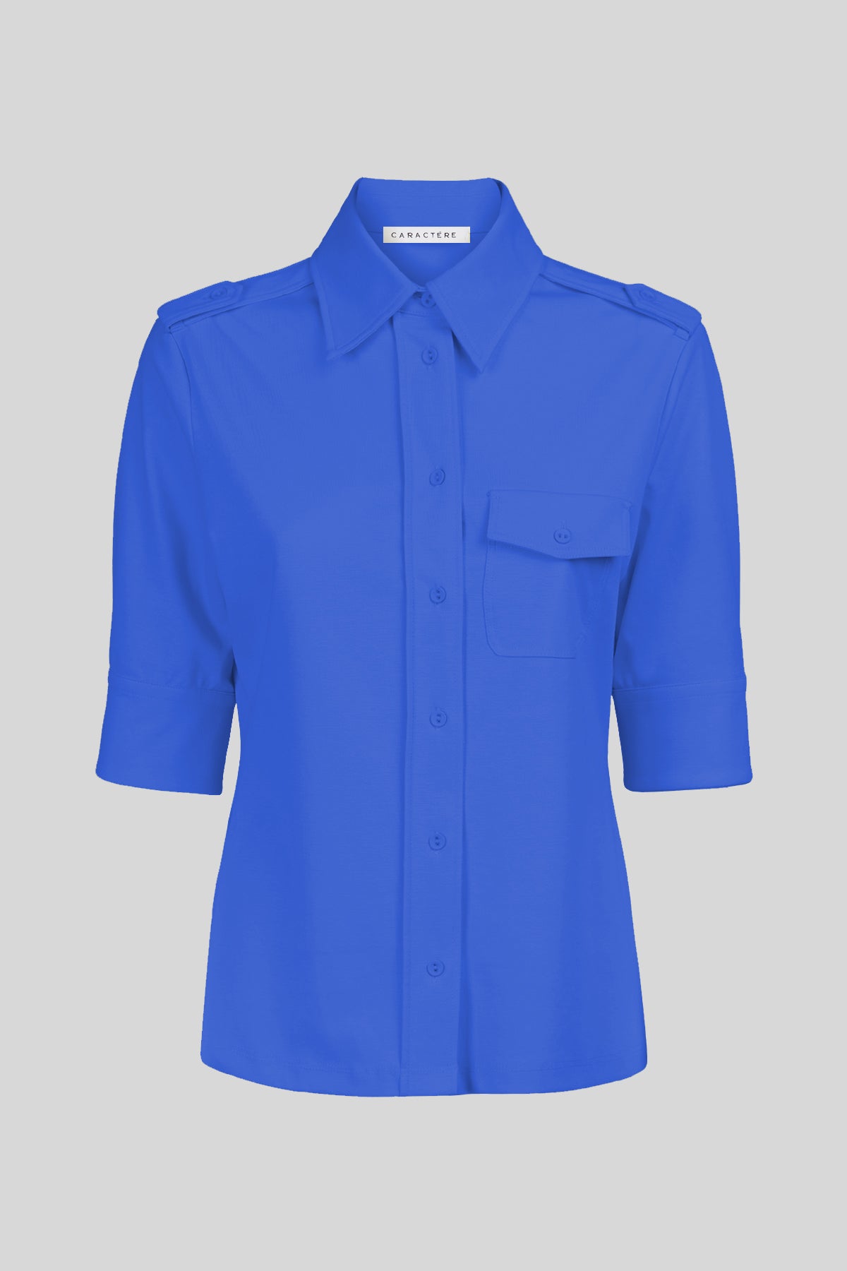Camicia in Jersey di Cotone Compatto