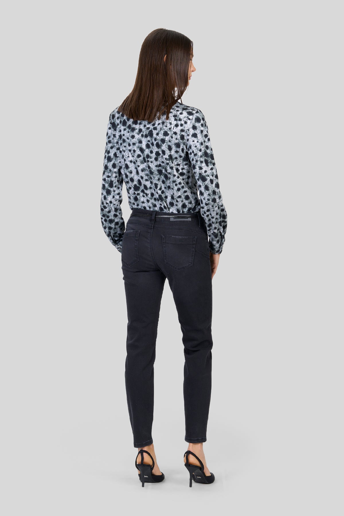 Camicia in jersey fantasia