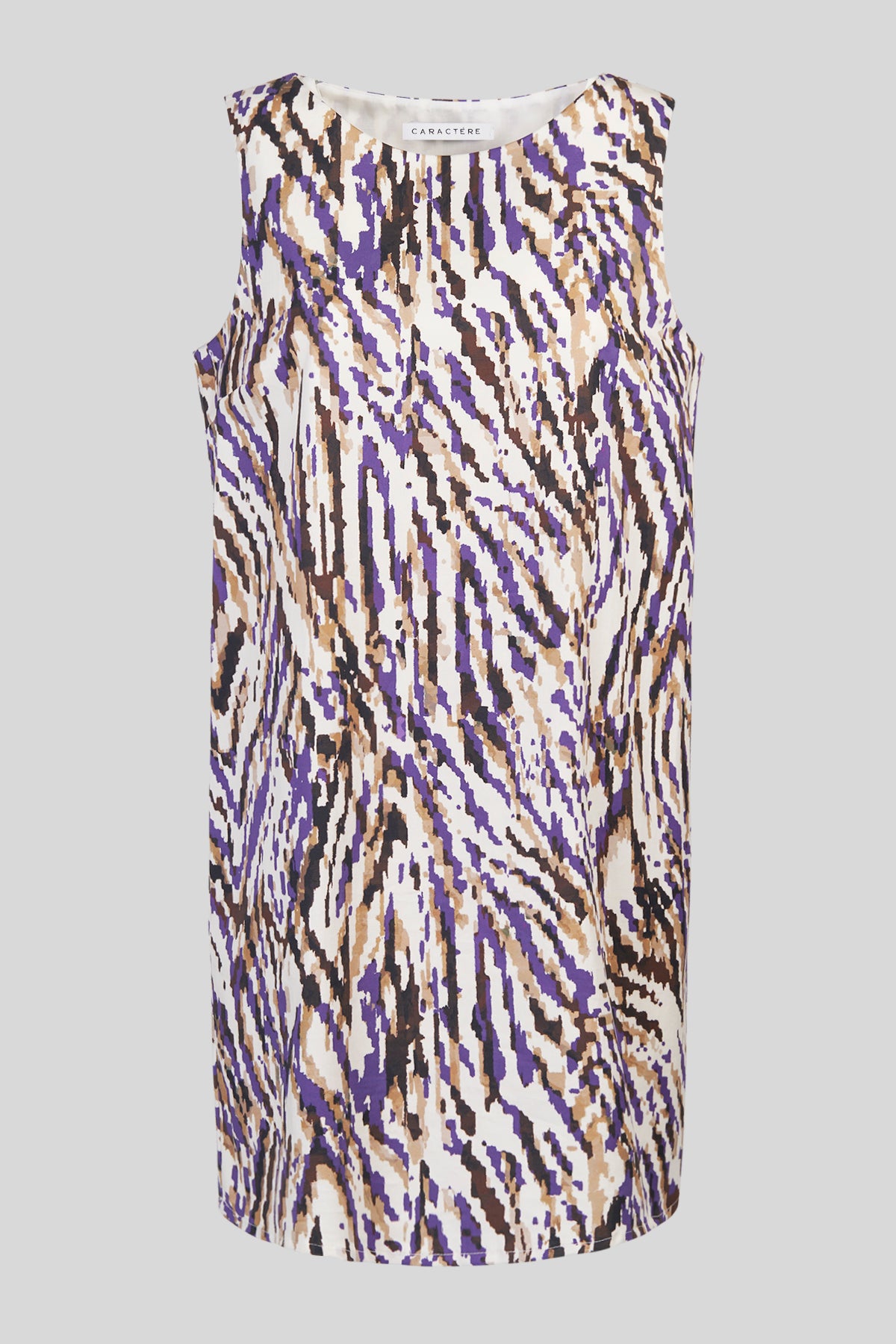 Abito corto in gabardina stretch