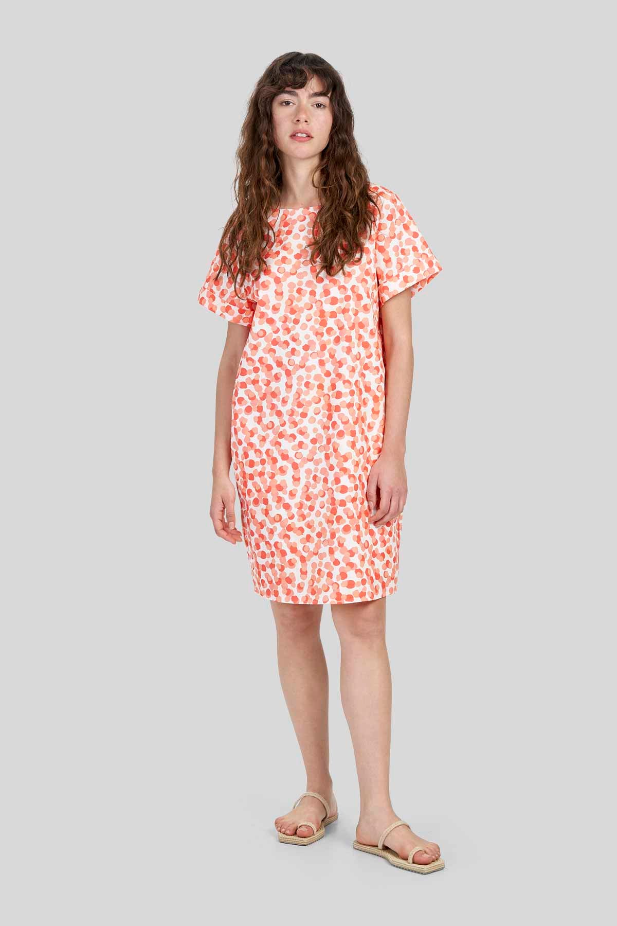 Abito Corto in Gabardina Stretch