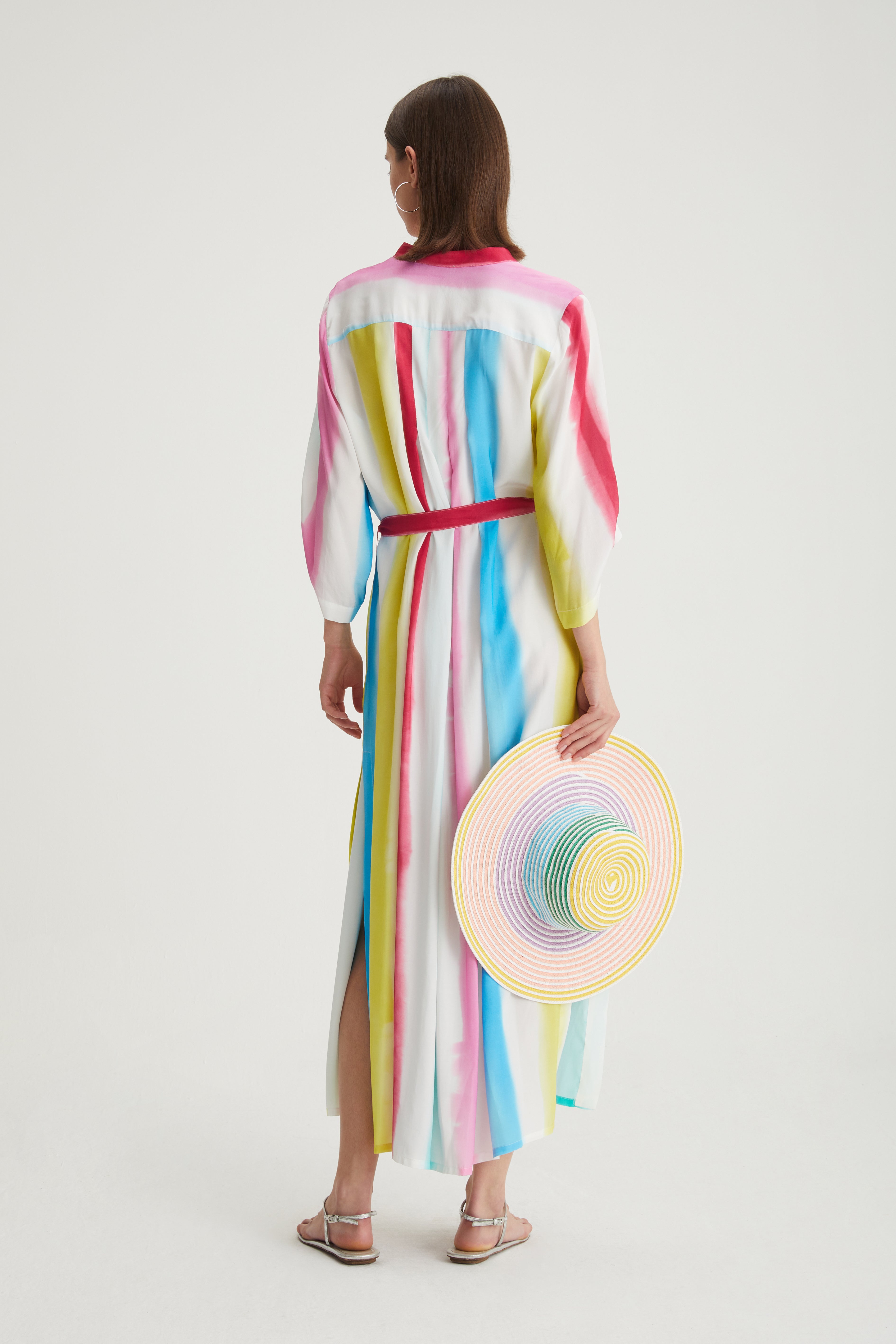 Abito lungo in viscosa