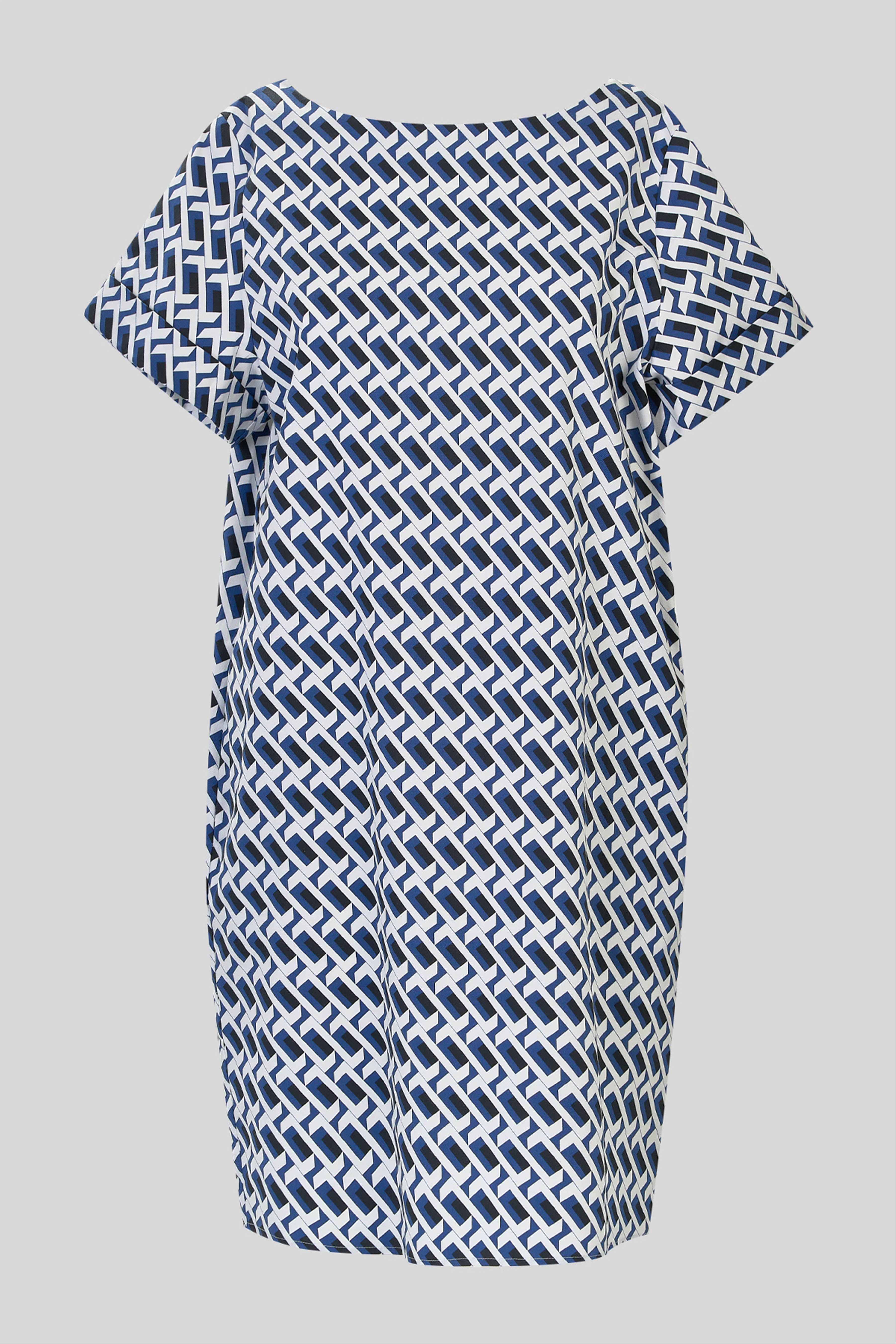 Abito manica corta in gabardina