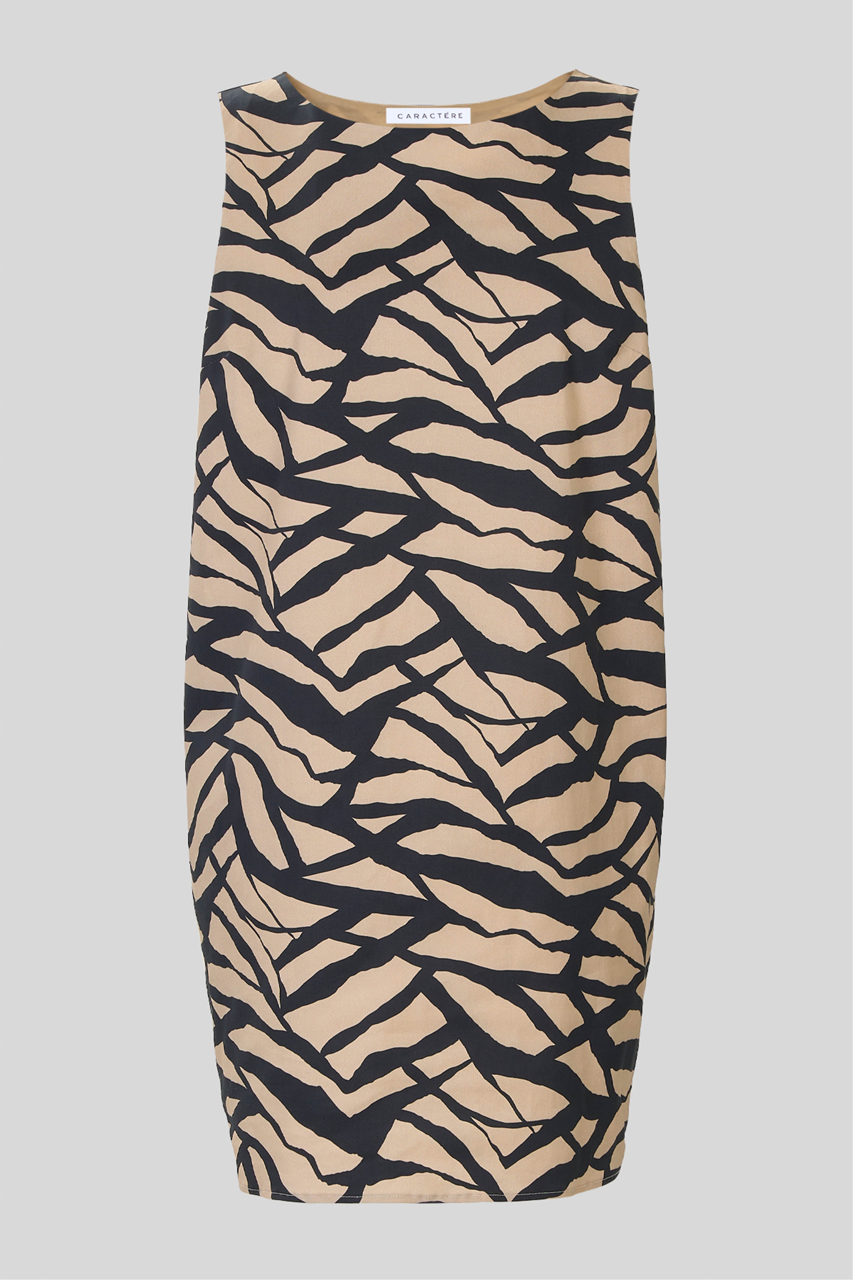 Abito corto smanicato in cotone