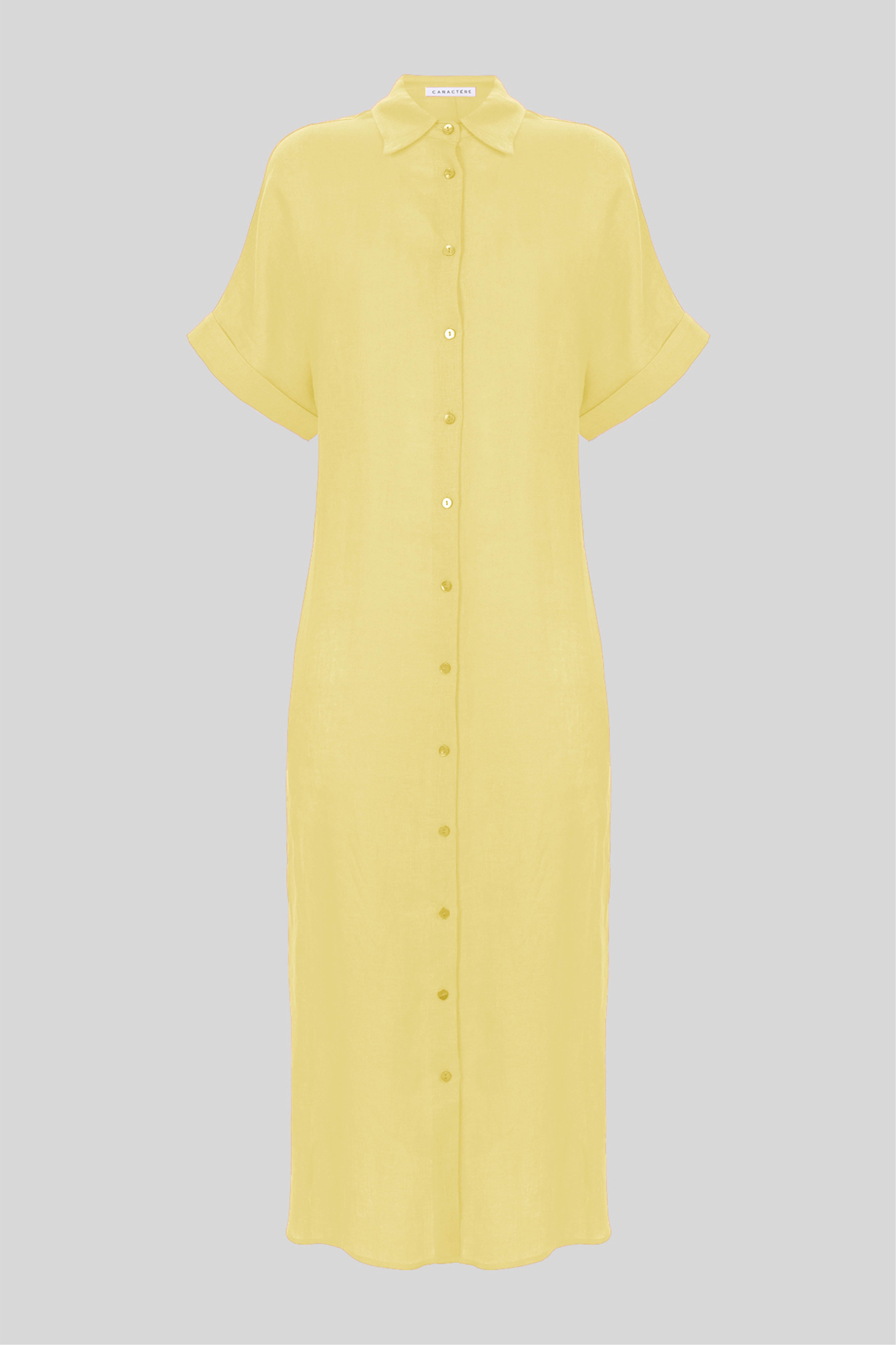 Abito camicia in lino