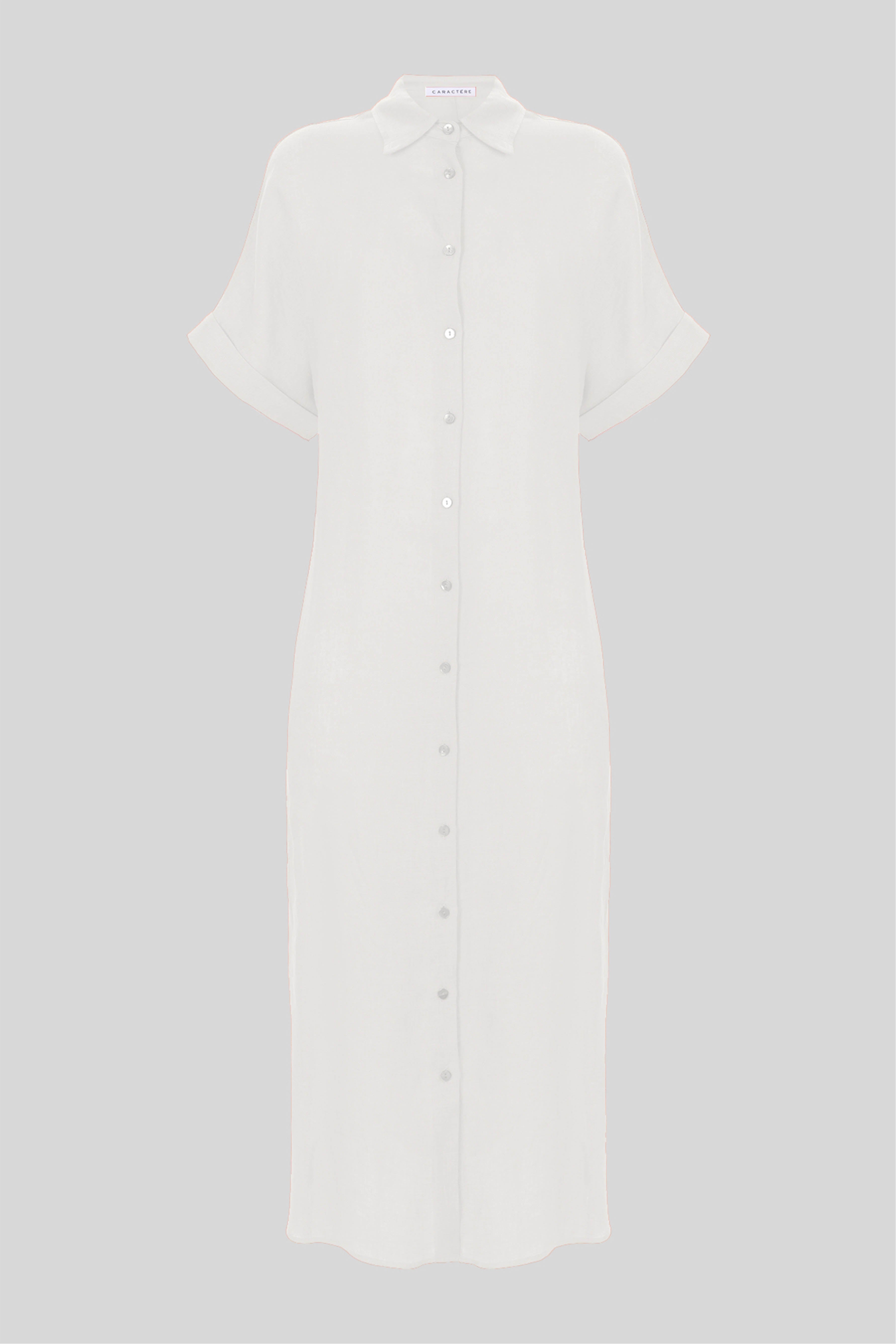 Abito camicia in lino