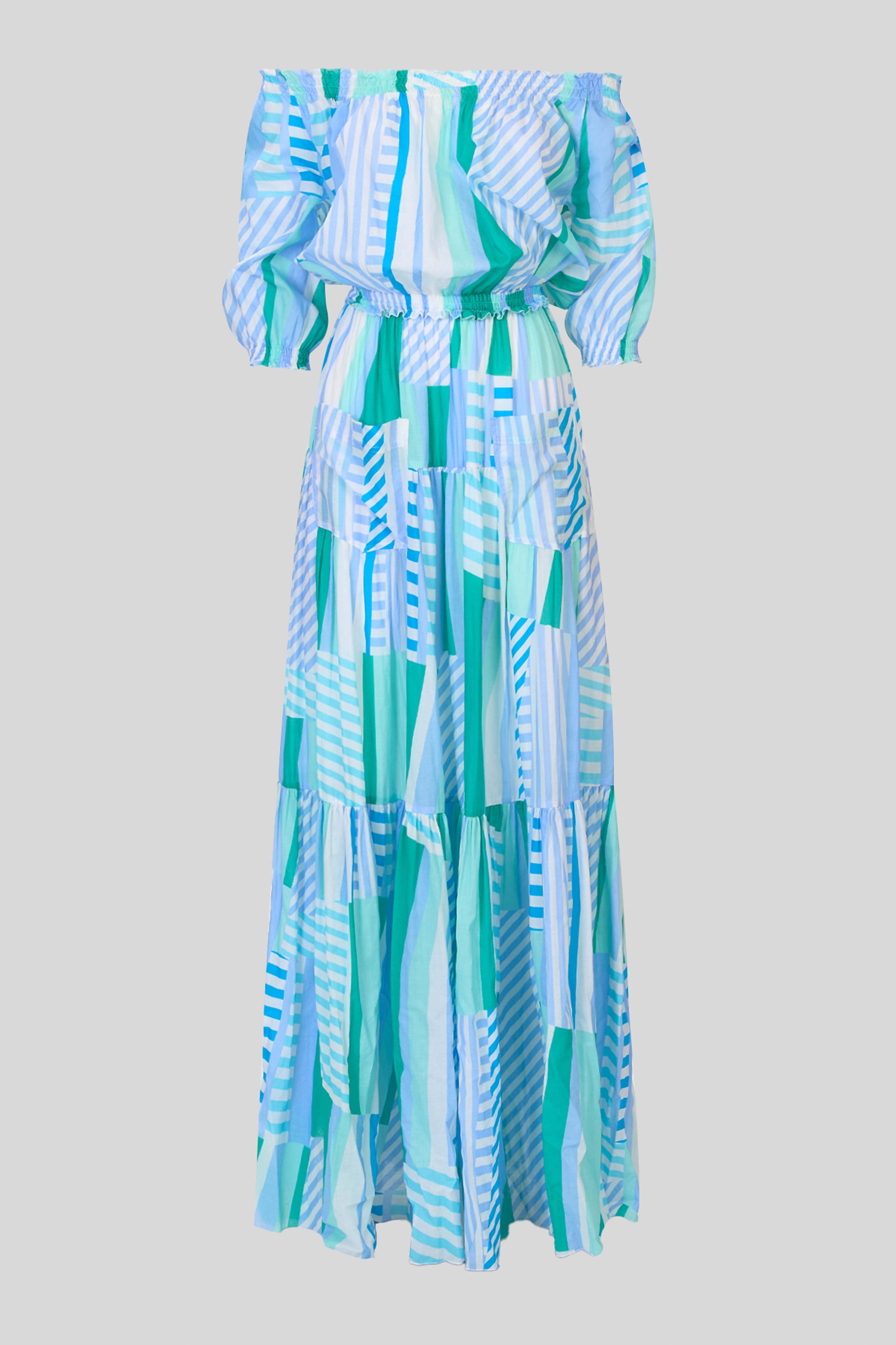 Abito lungo in cotone