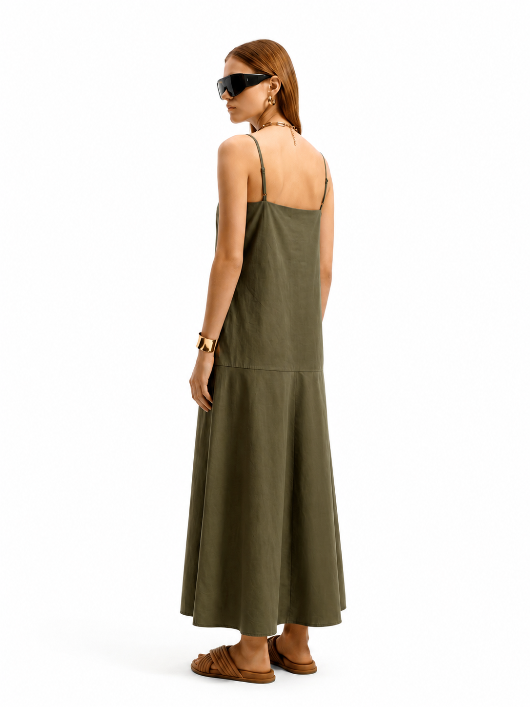 Abito Midi con Spalline Sottili