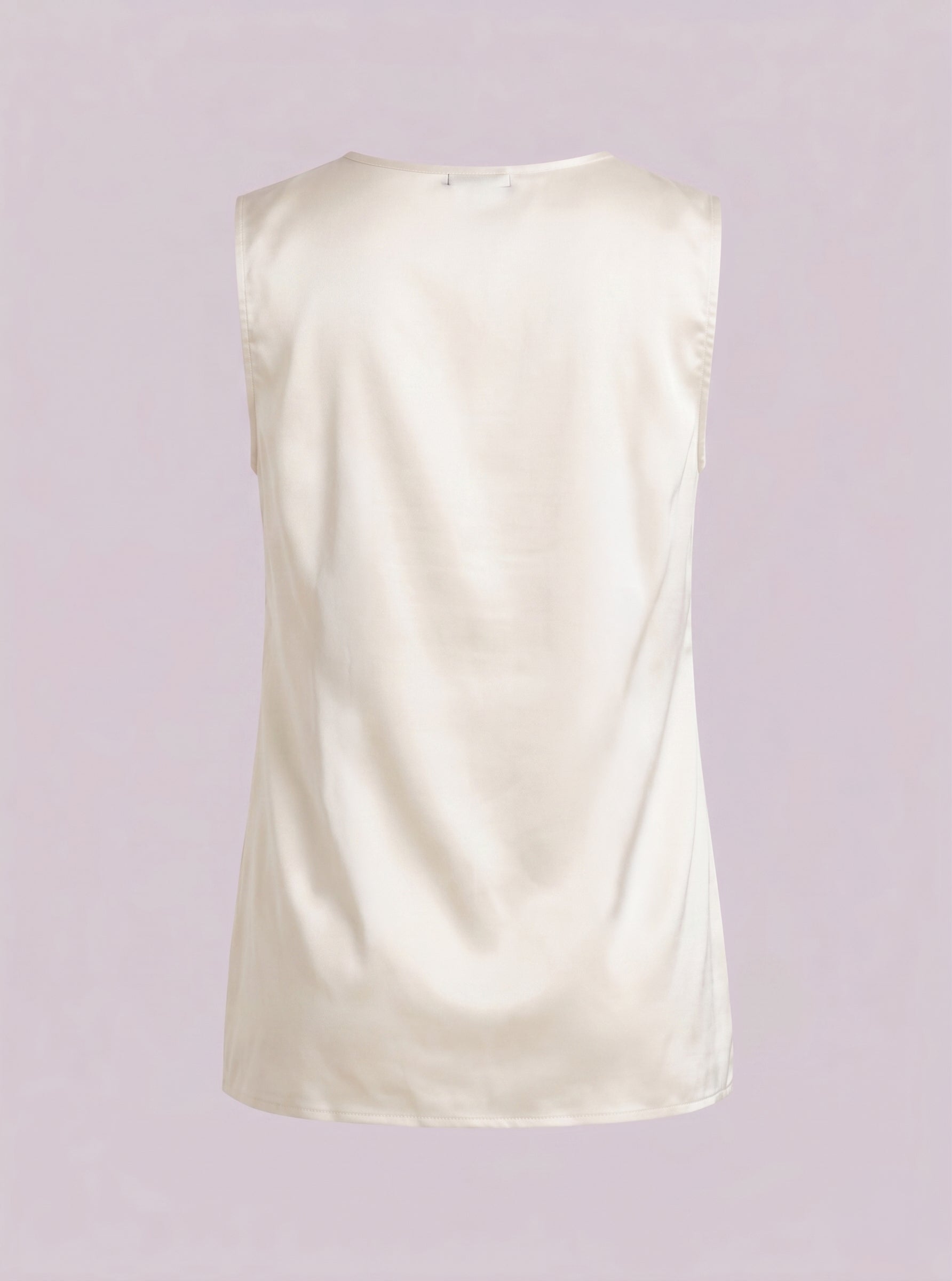 Top senza maniche con scollo rotondo