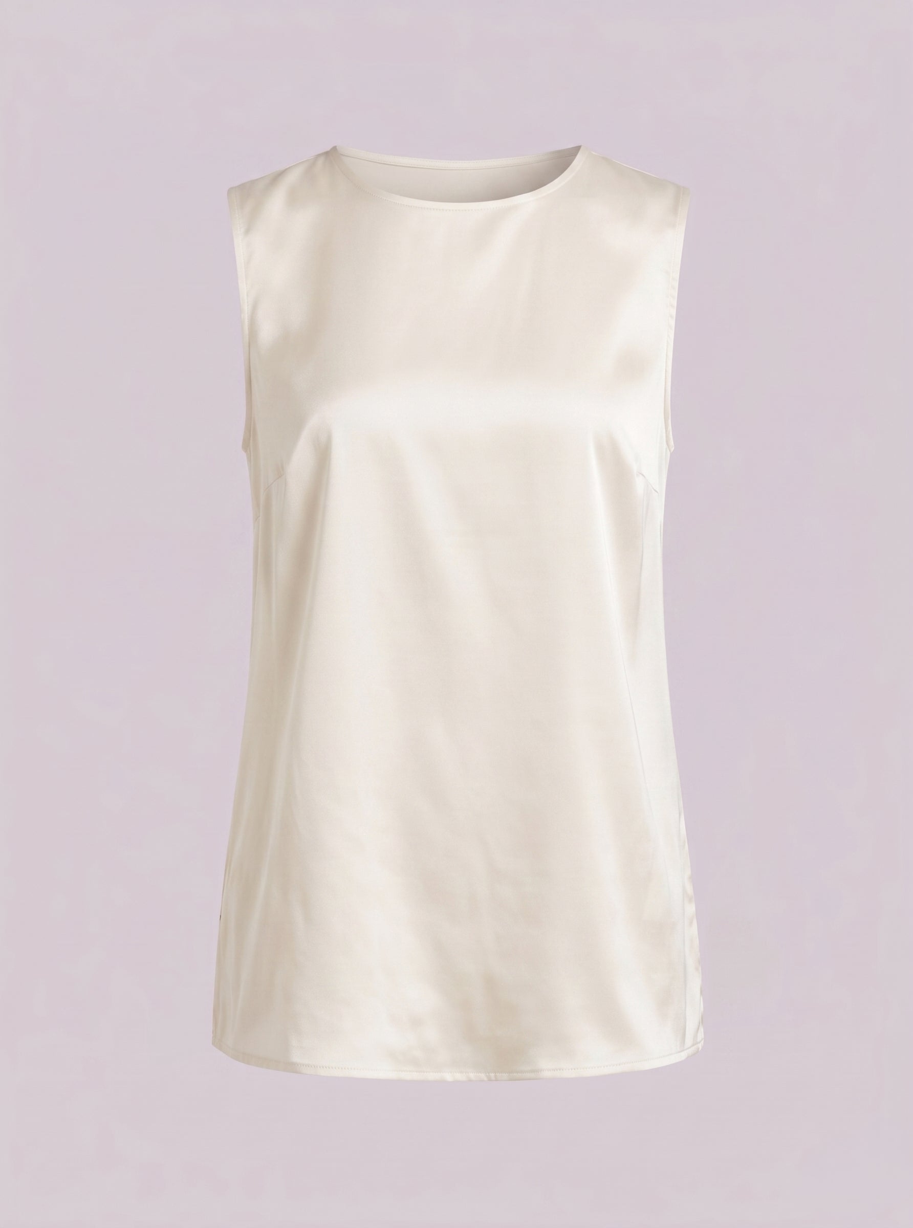 Top senza maniche con scollo rotondo