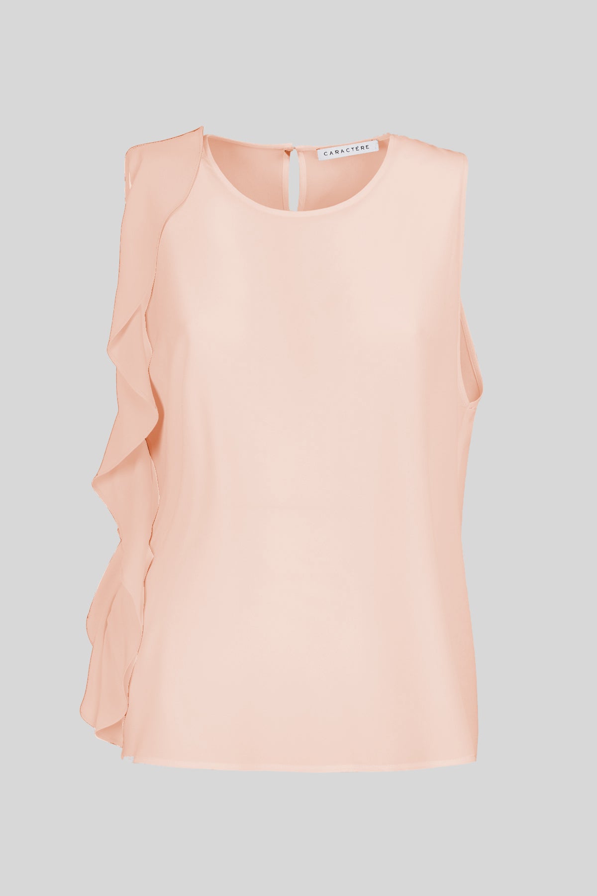 Top in crpe de chine misto seta