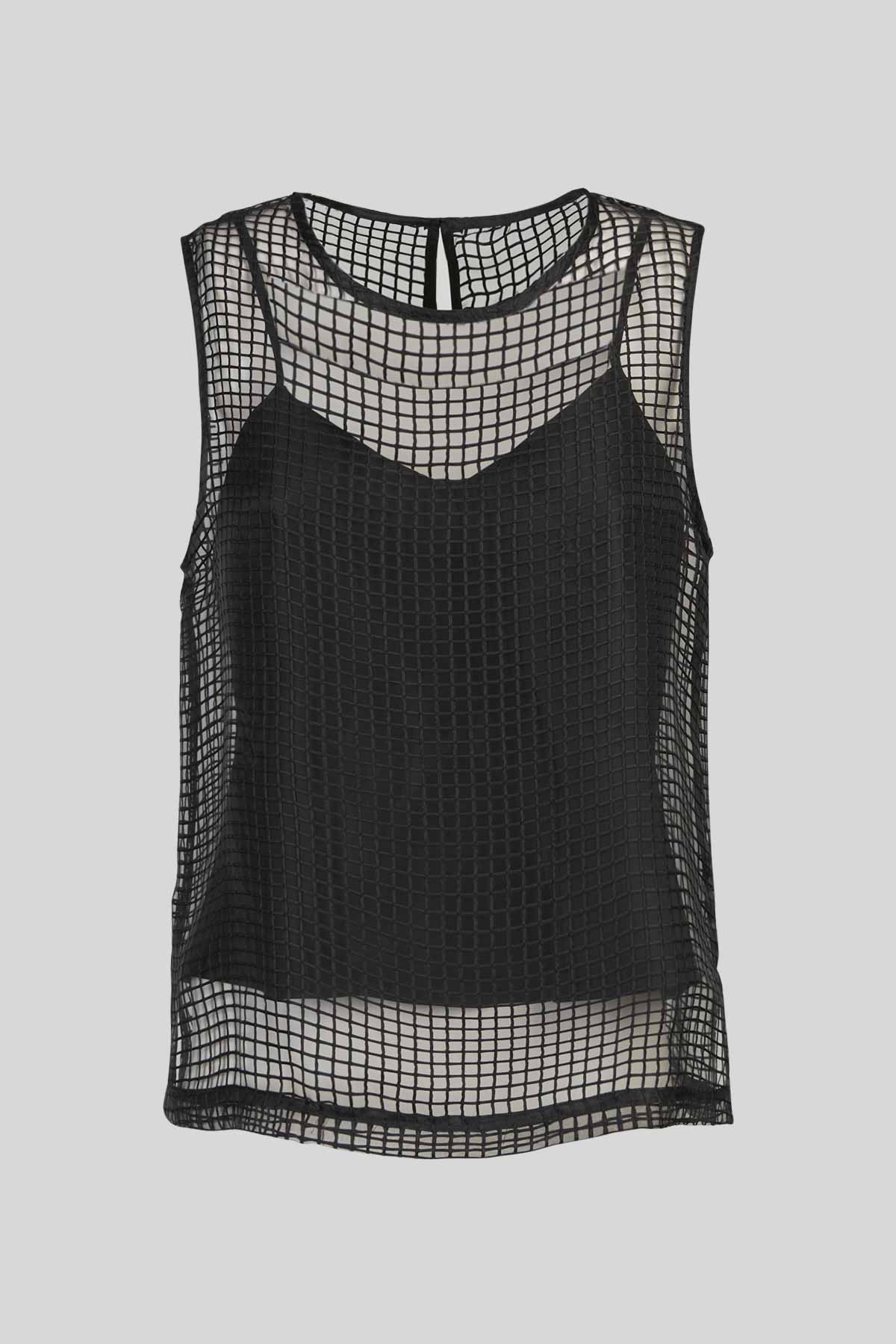 Top in Organza Jacquard