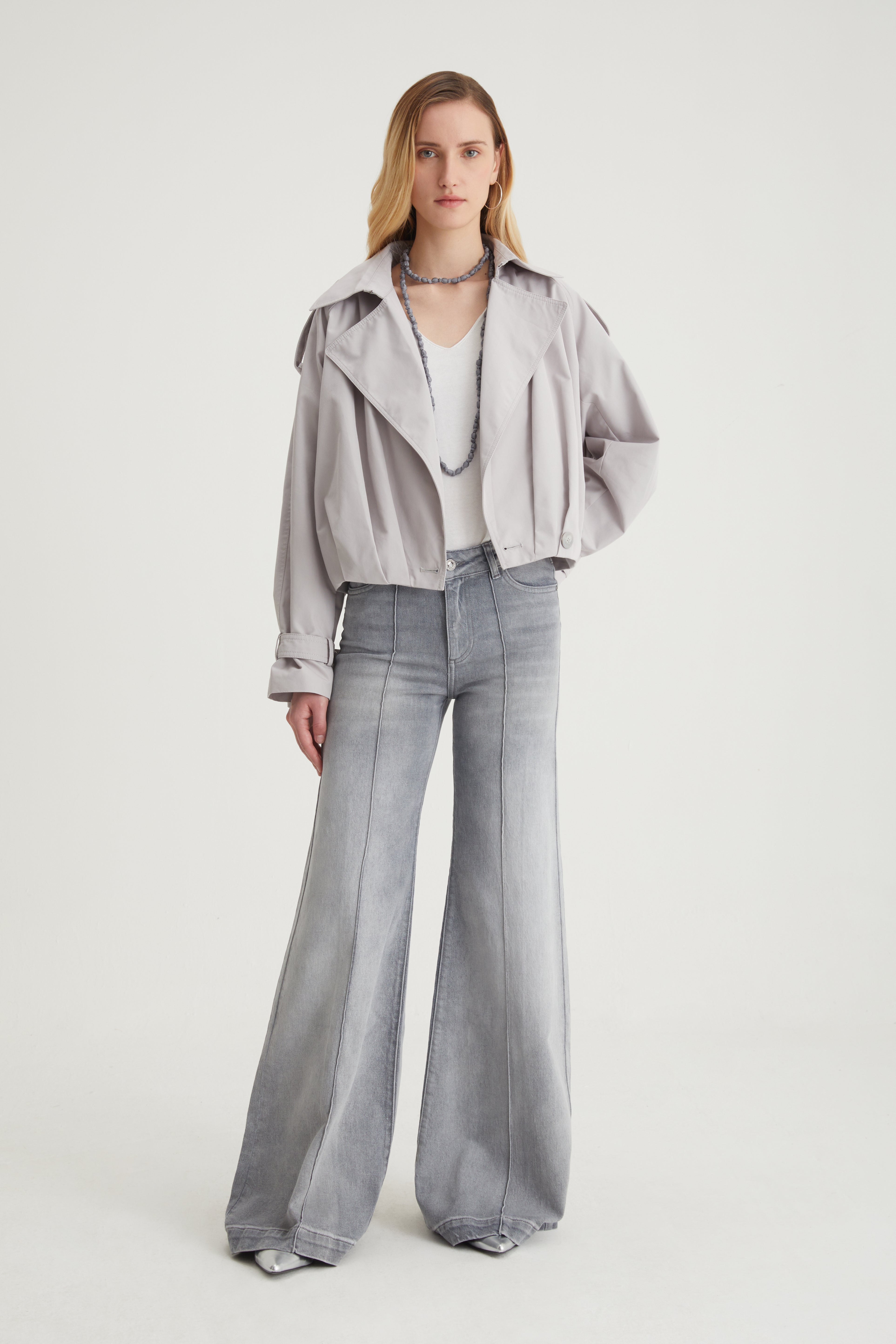 Jeans con gamba larga