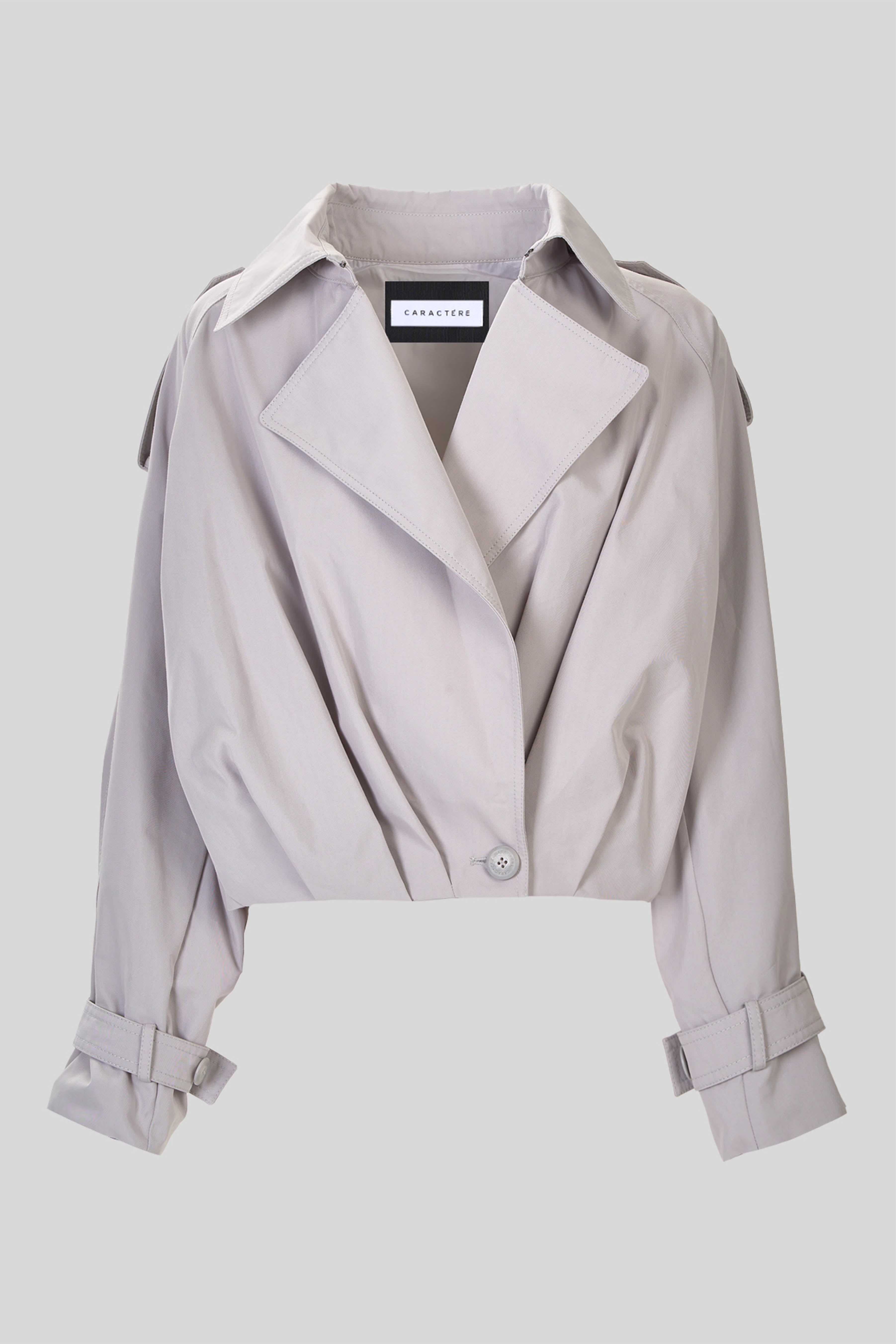 Short anti-drop trench coat