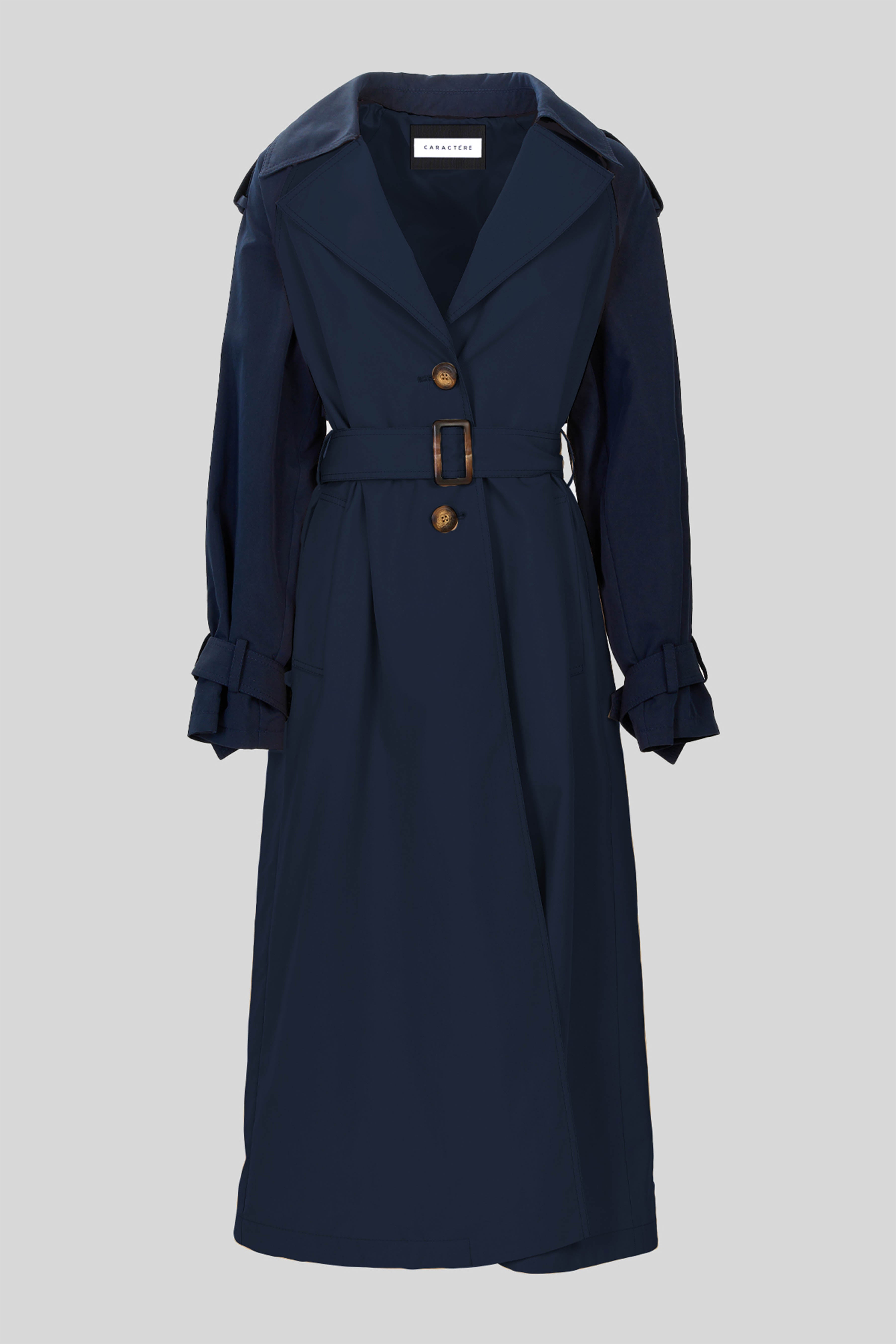 Trench lungo bicolore