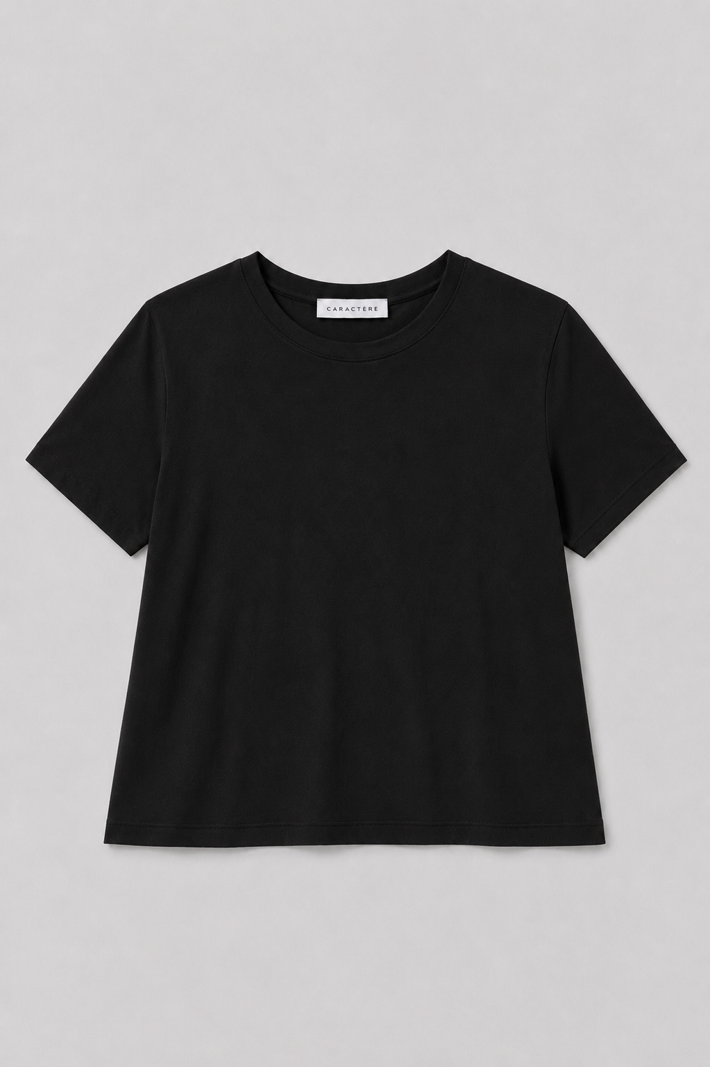 T-shirt dritta Girocollo in Jersey di Cotone
