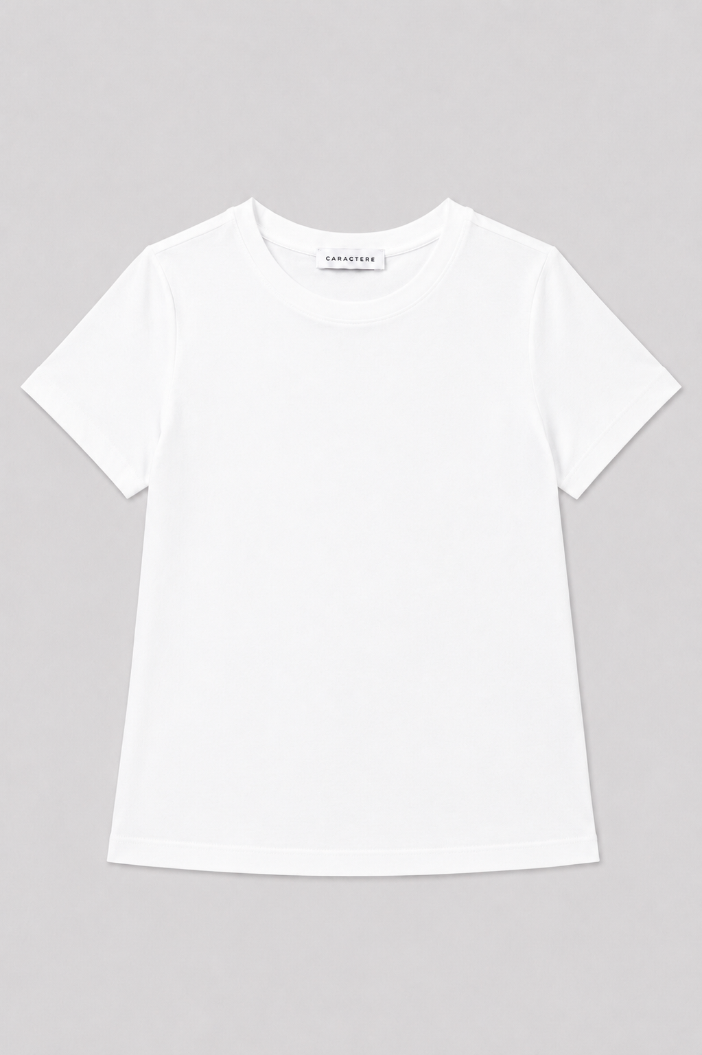 T-shirt Slim Fit Girocollo in Jersey di Cotone