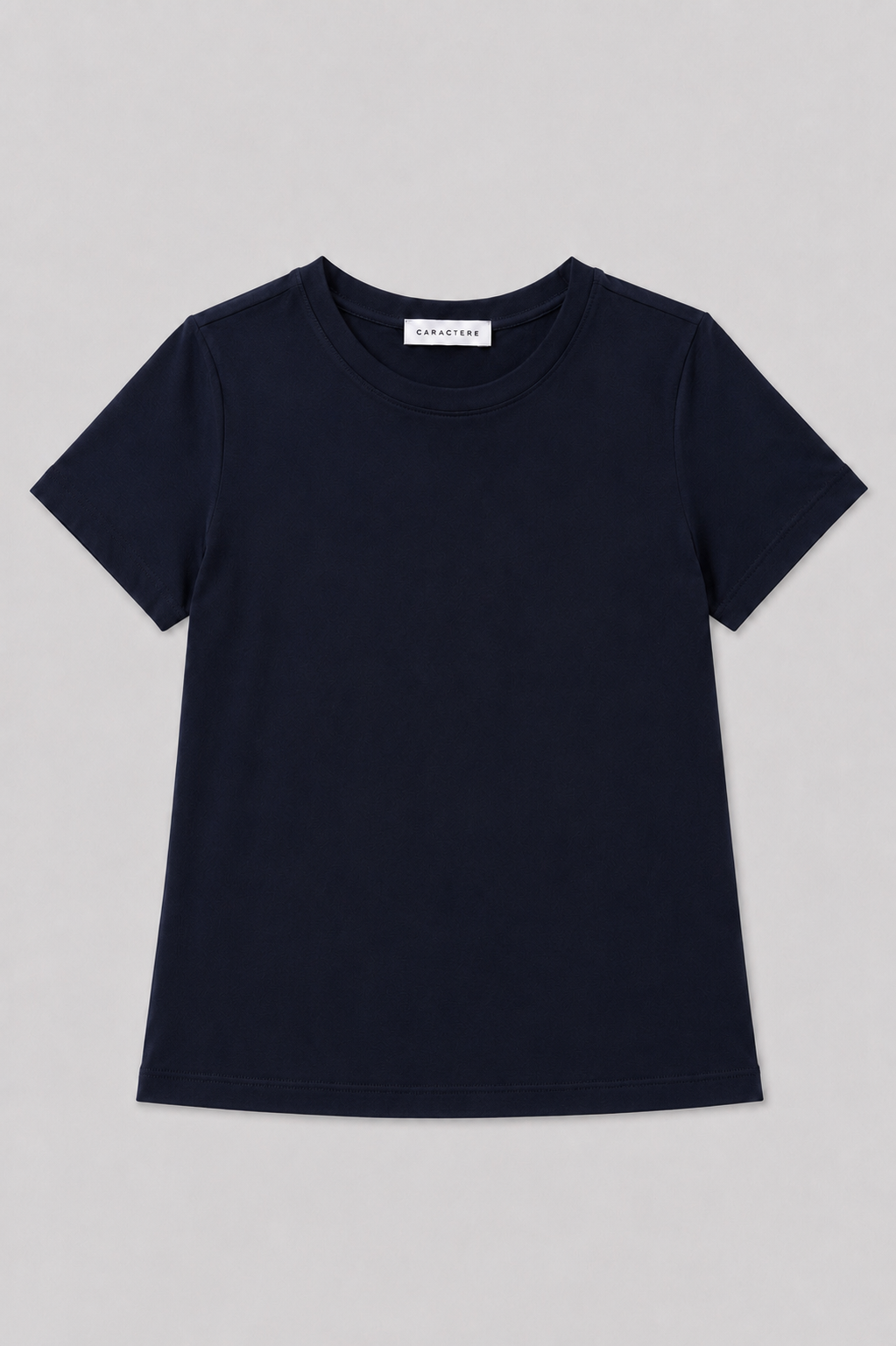 T-shirt Slim Fit Girocollo in Jersey di Cotone
