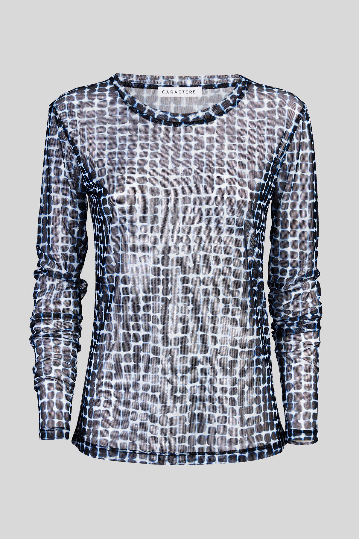 T-shirt in tulle a fantasia