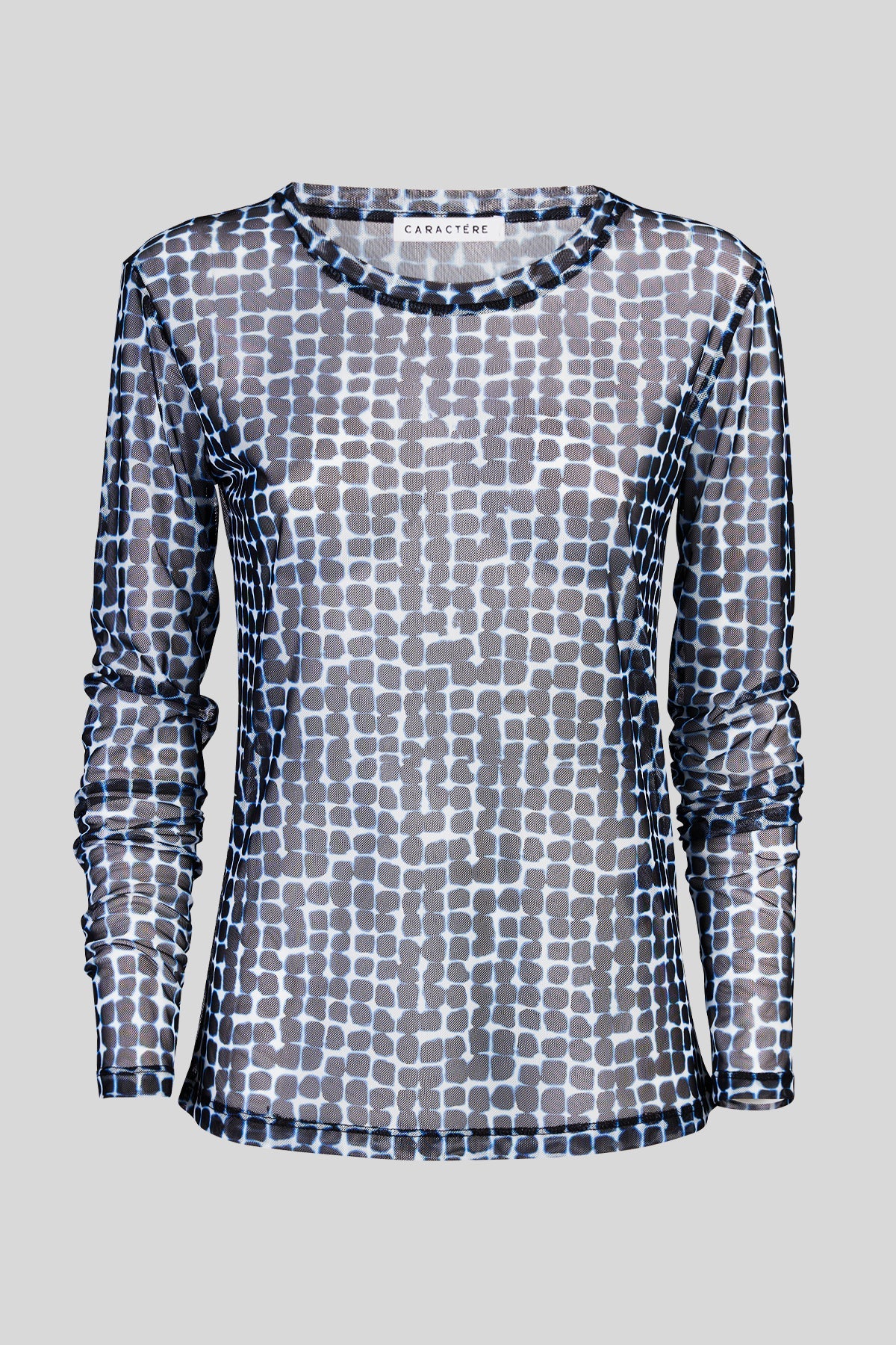 T-shirt in tulle a fantasia