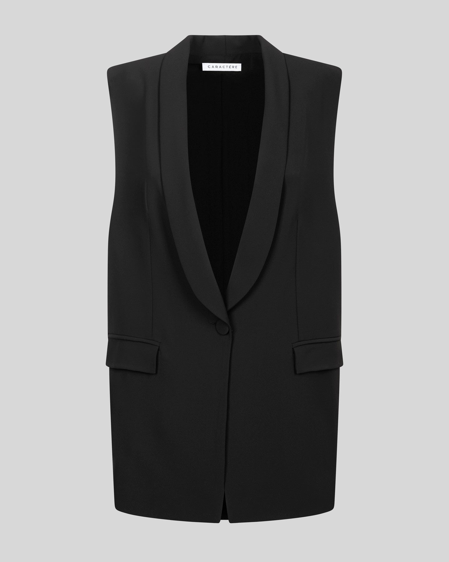 Gilet in crepe plissé