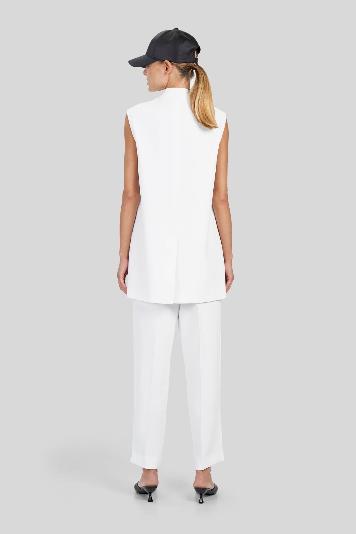 Gilet lungo in crpe