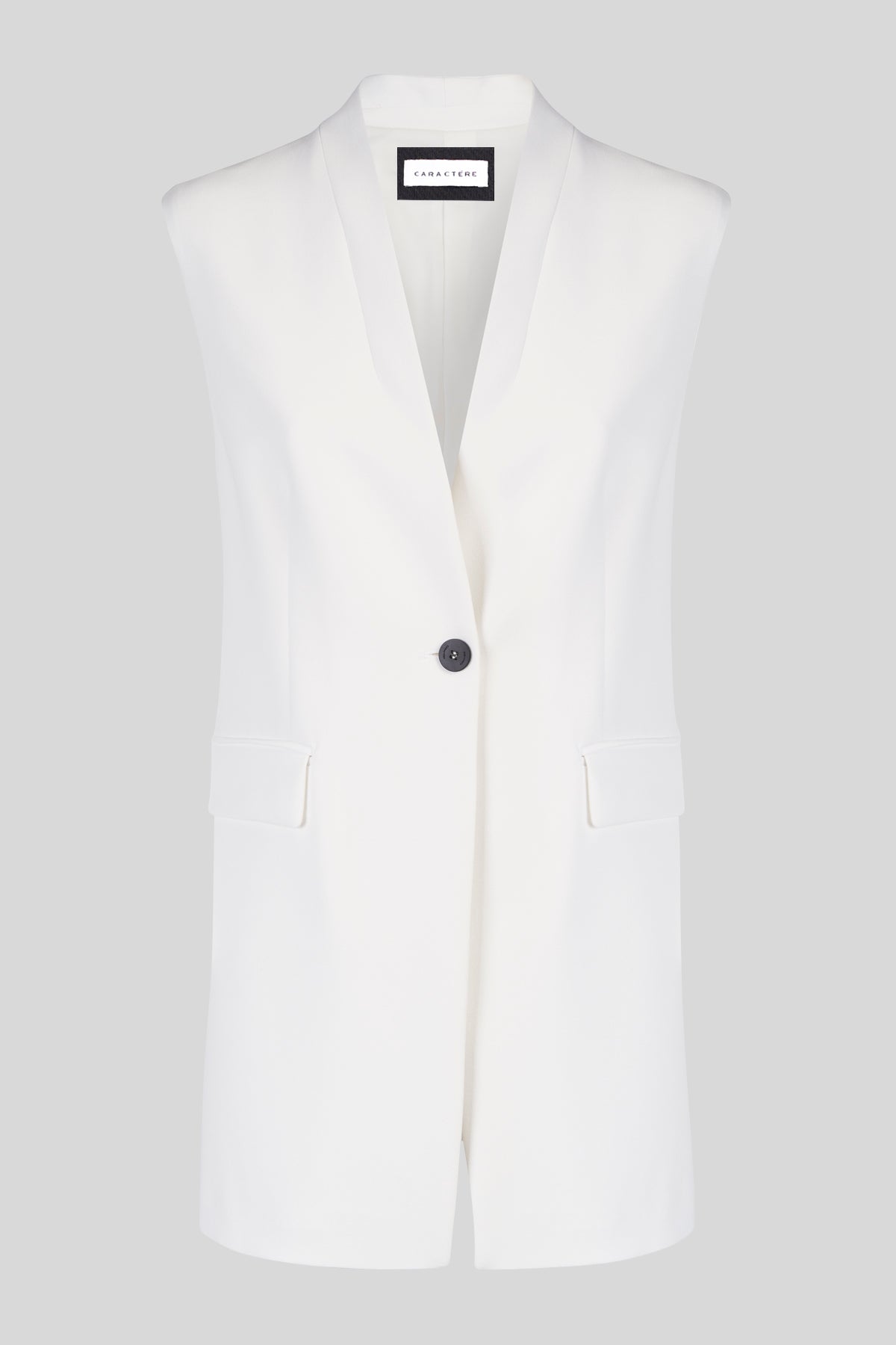 Gilet lungo in crpe