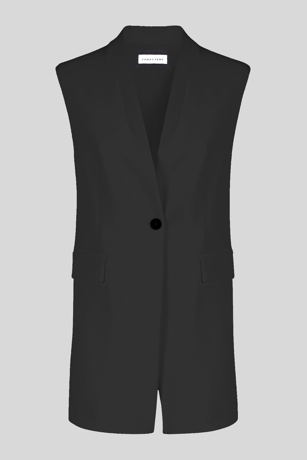 Gilet lungo in crpe